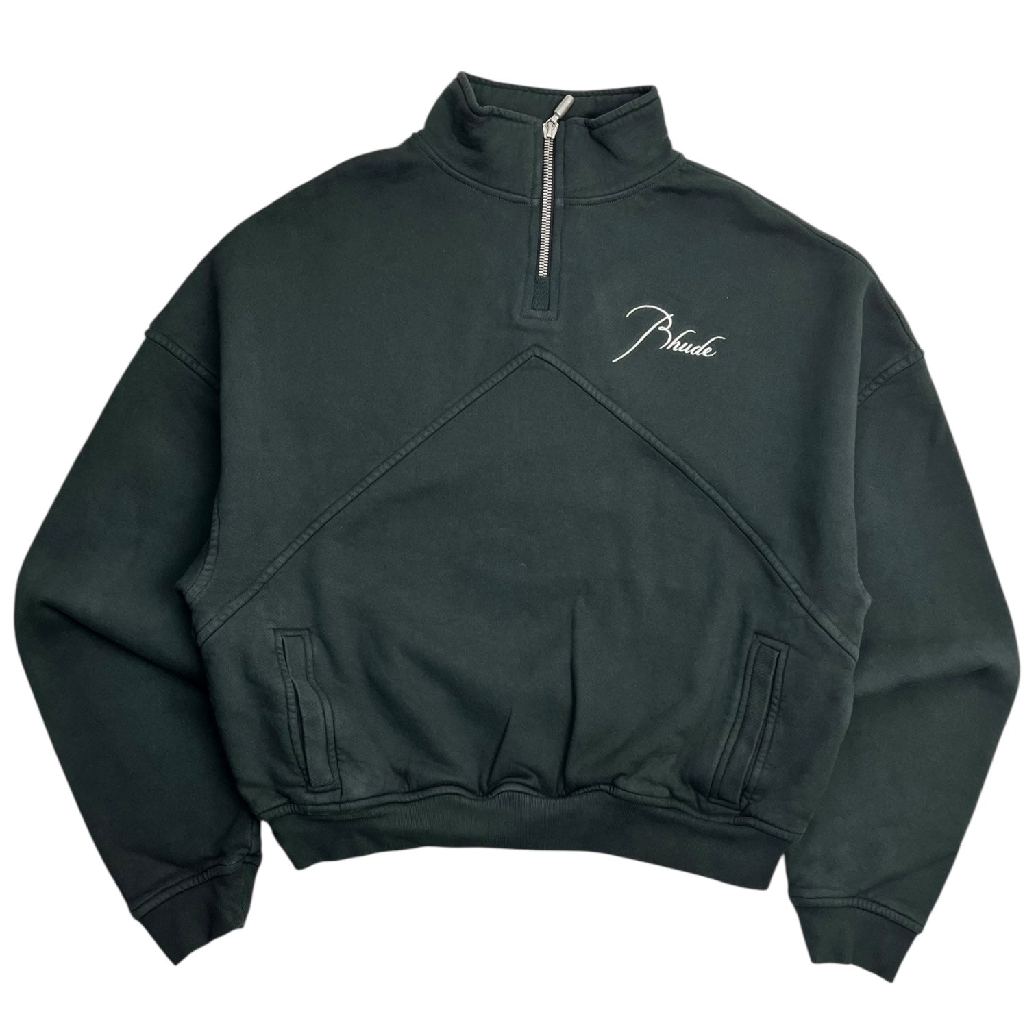 Rhude Quarter Zip Vintage Black