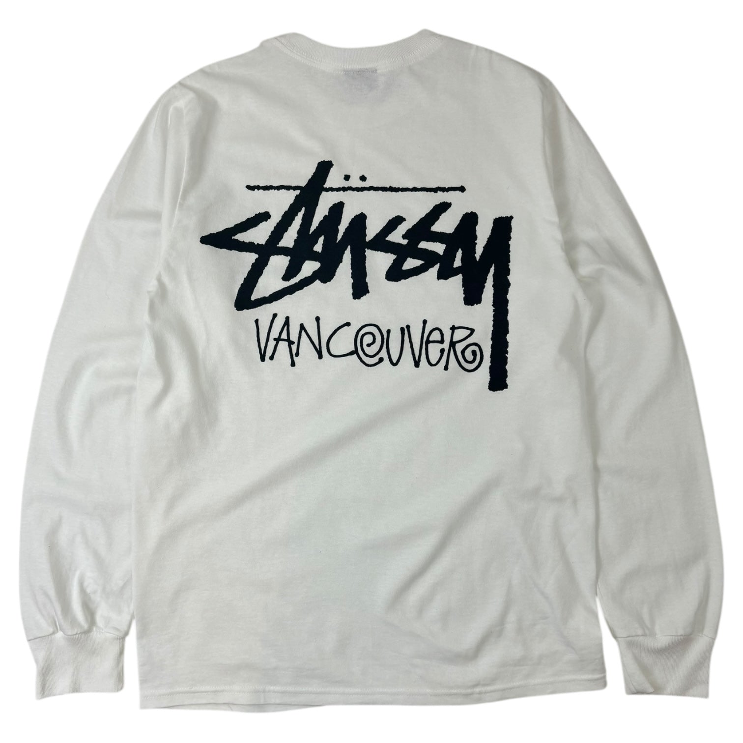 Stussy Vancouver Chapter Long Sleeve T-Shirt White