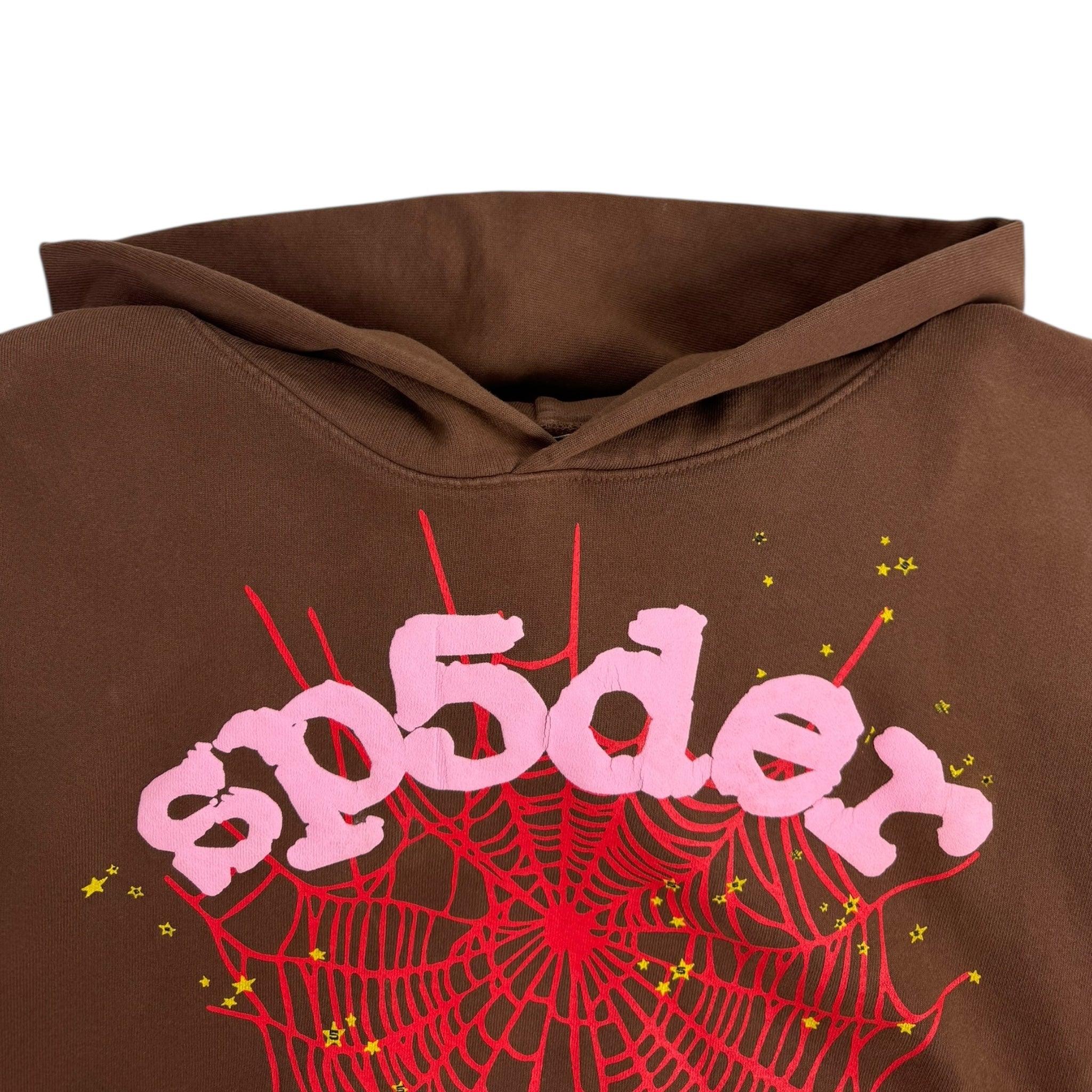 Sp5der Web Hoodie Brown