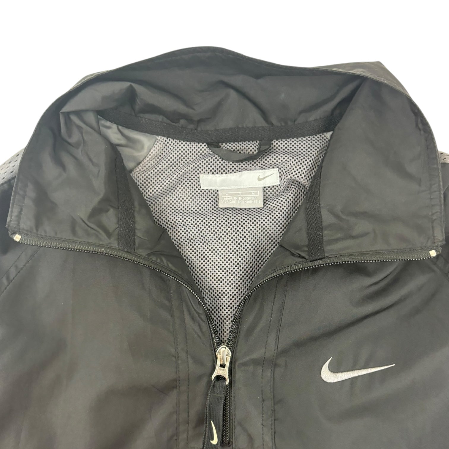 Vintage Nike Two-Tone Half-Zip Windbreaker Grey/Black
