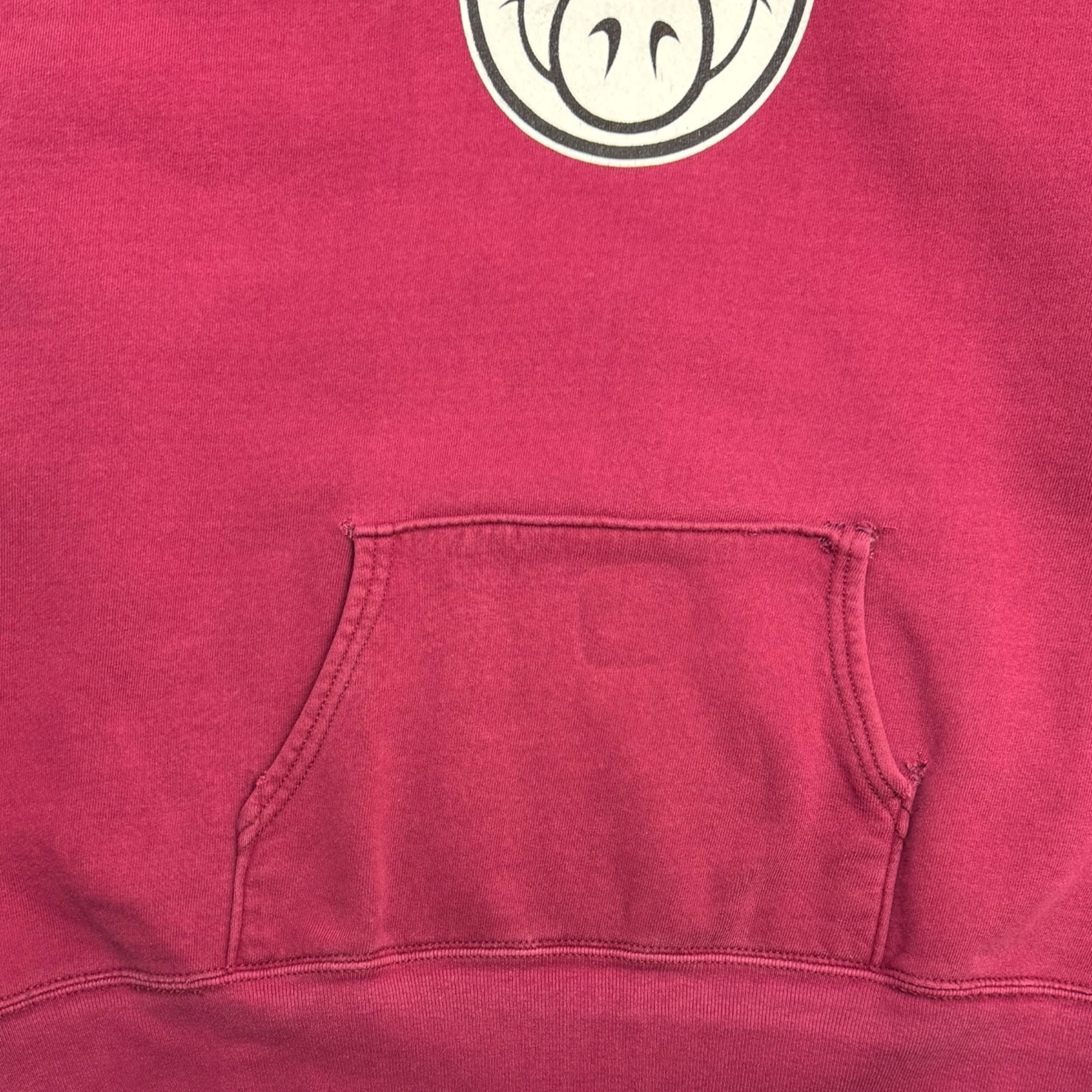 Vintage Y2K Pig Wheels Skateboard Hoodie Burgundy