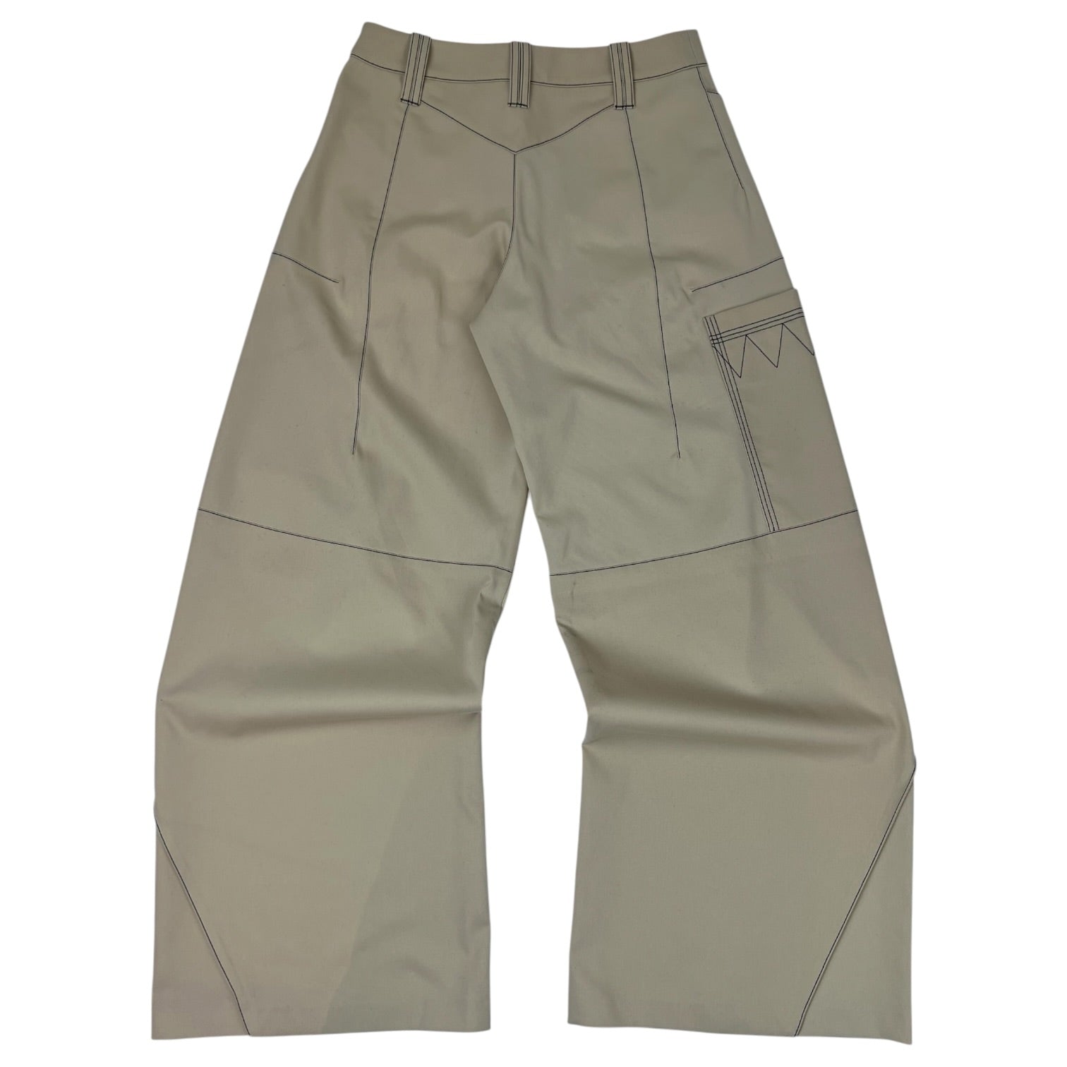 (W) Kiko Kostadinov Angled Pants Birch