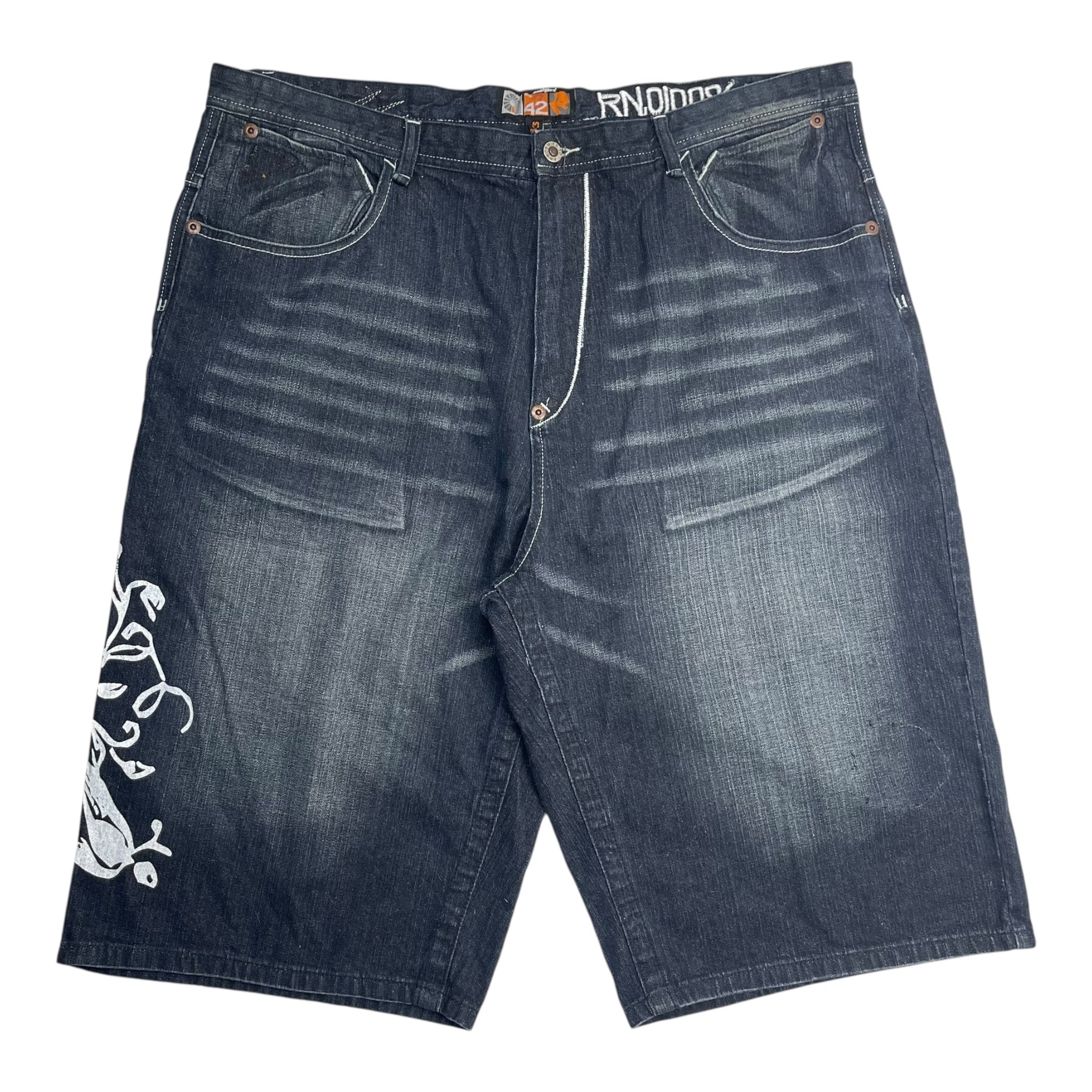 Vintage Y2K Akademiks Black Denim Jorts