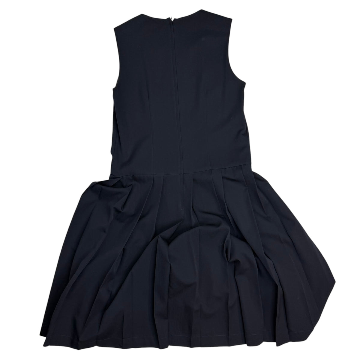 (W) Comme Des Garçons Shirt Pleated Dress Navy
