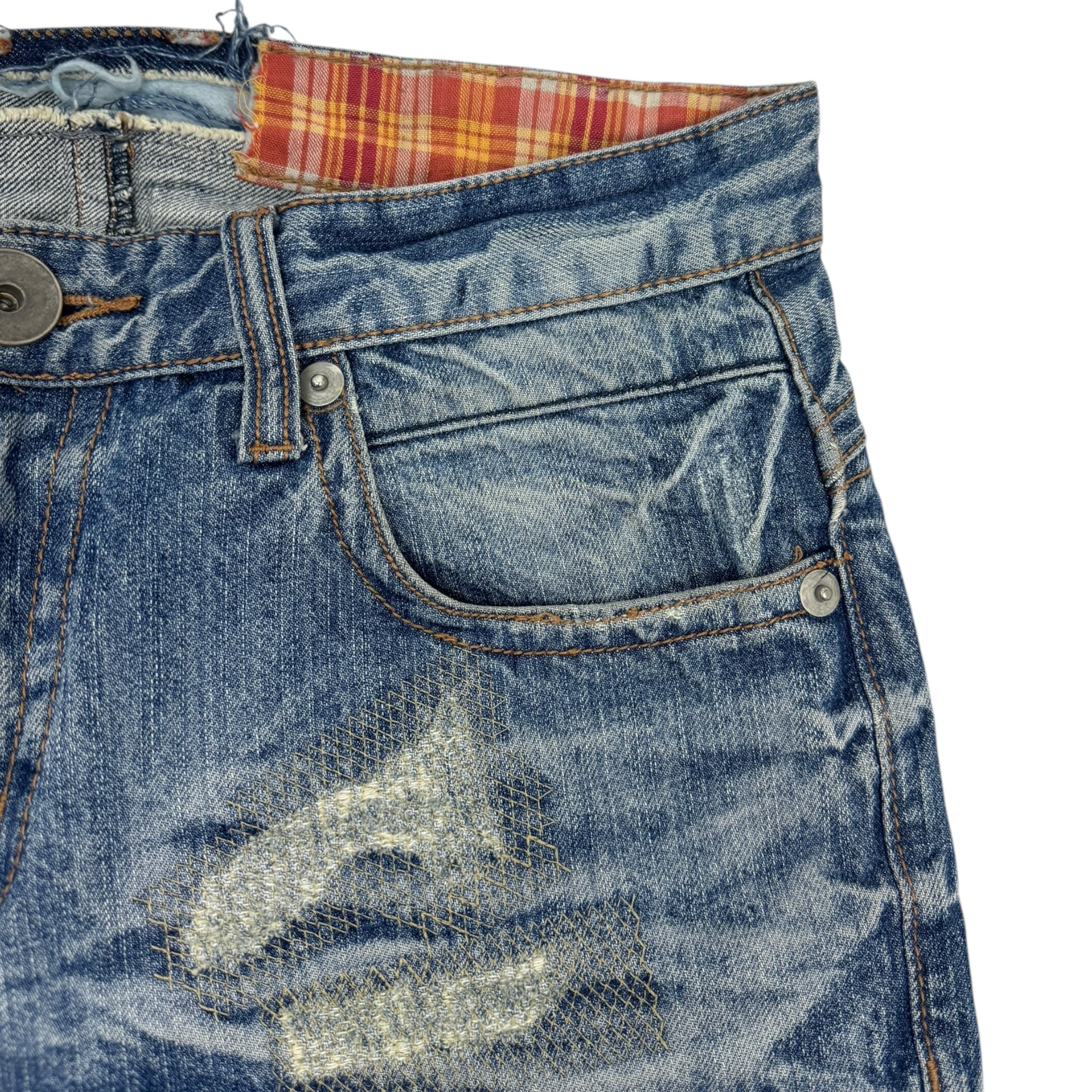 Patchwork Denim Jeans
