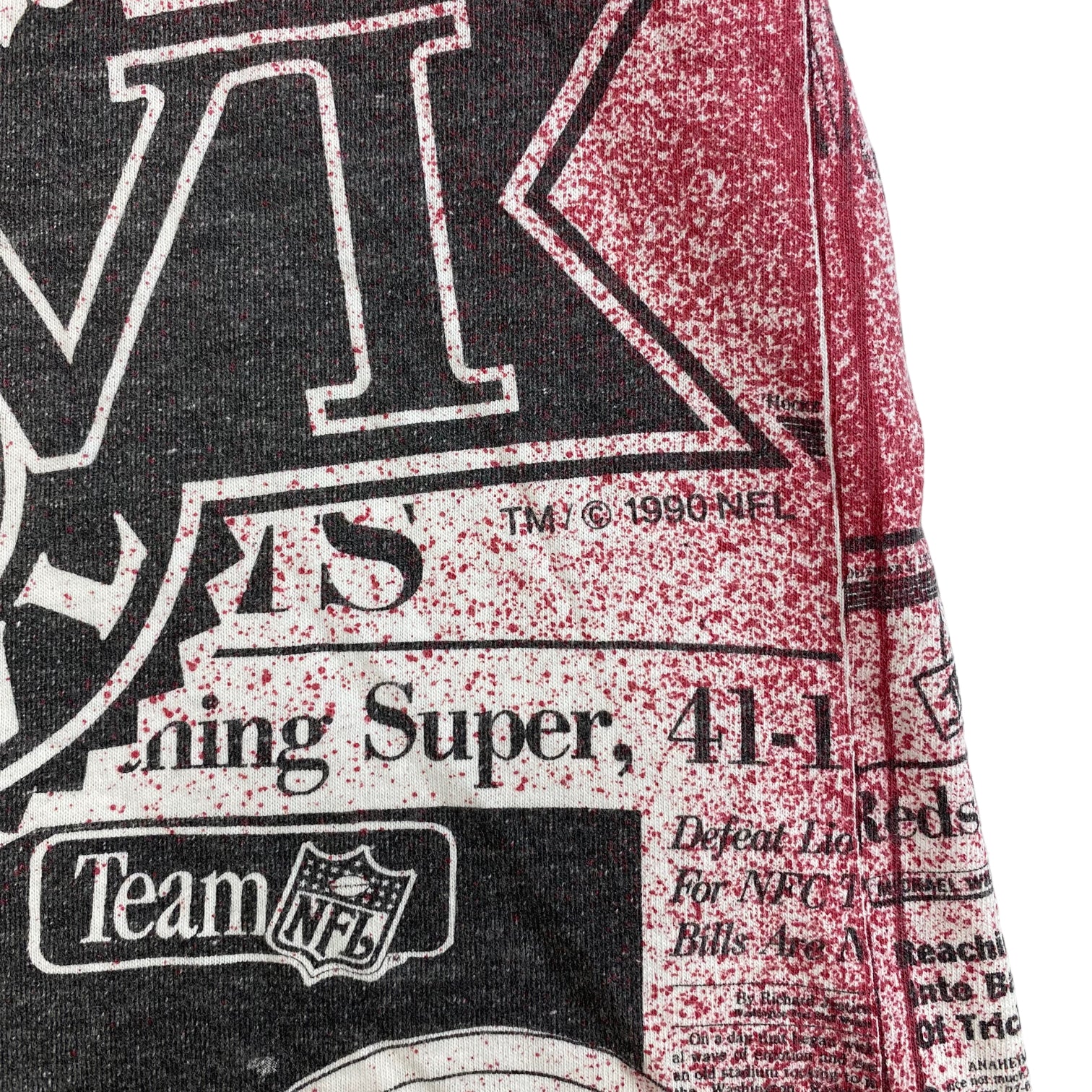 1990 Washington Redskins All Over Print T-Shirt