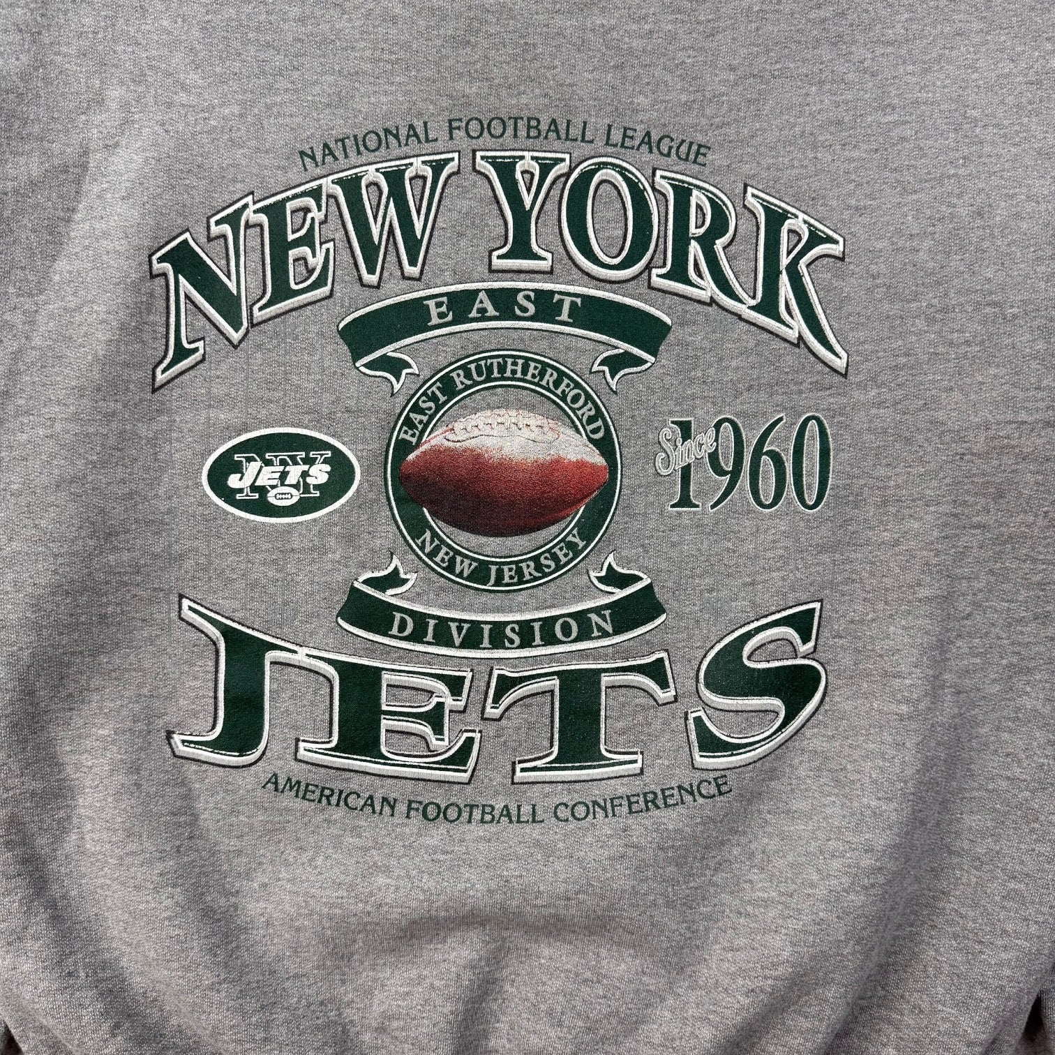 Vintage New York Jets Crewneck Grey