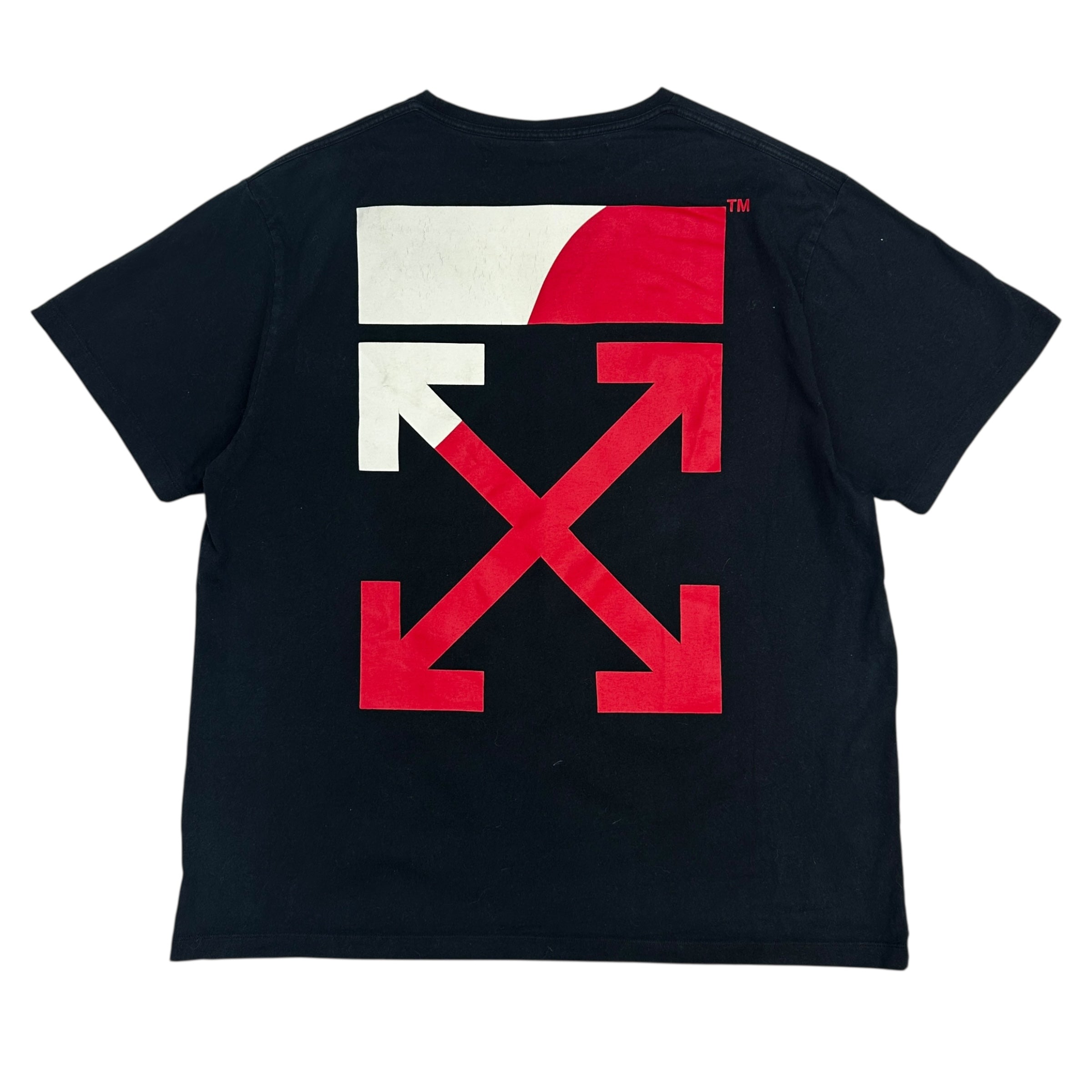 Off White Split Arrow Logo Tee Black