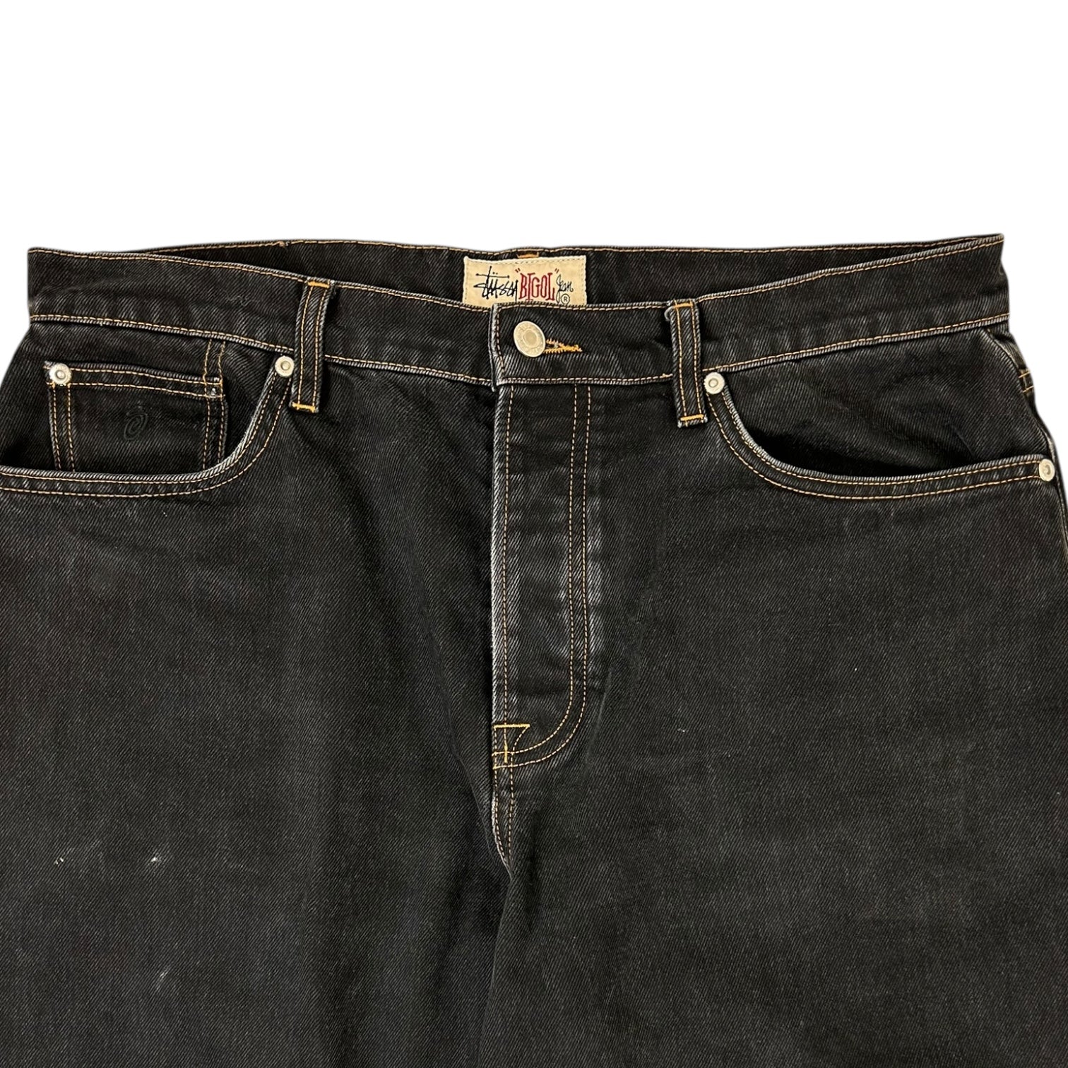 Stussy Big Ol Jeans Washed Black