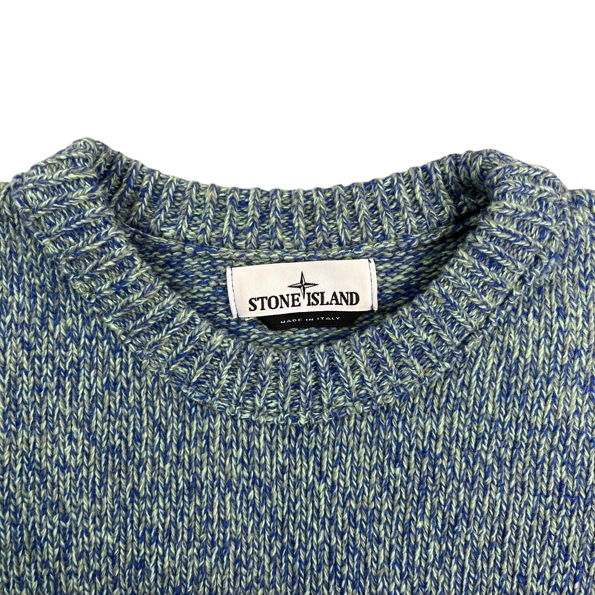 Stone Island Wool Knit Sweater Light Blue