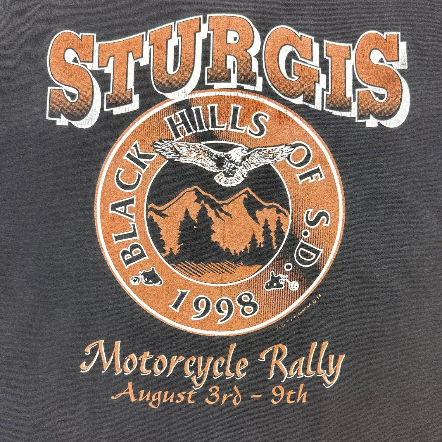 1998 Sturgis Motorcycle Rally Tee Black