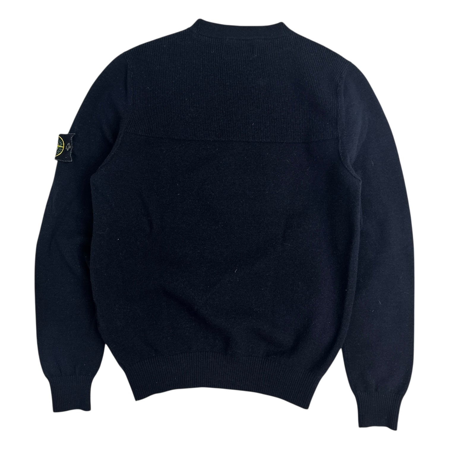 Stone Island Wool Pullover Sweater Dark Navy