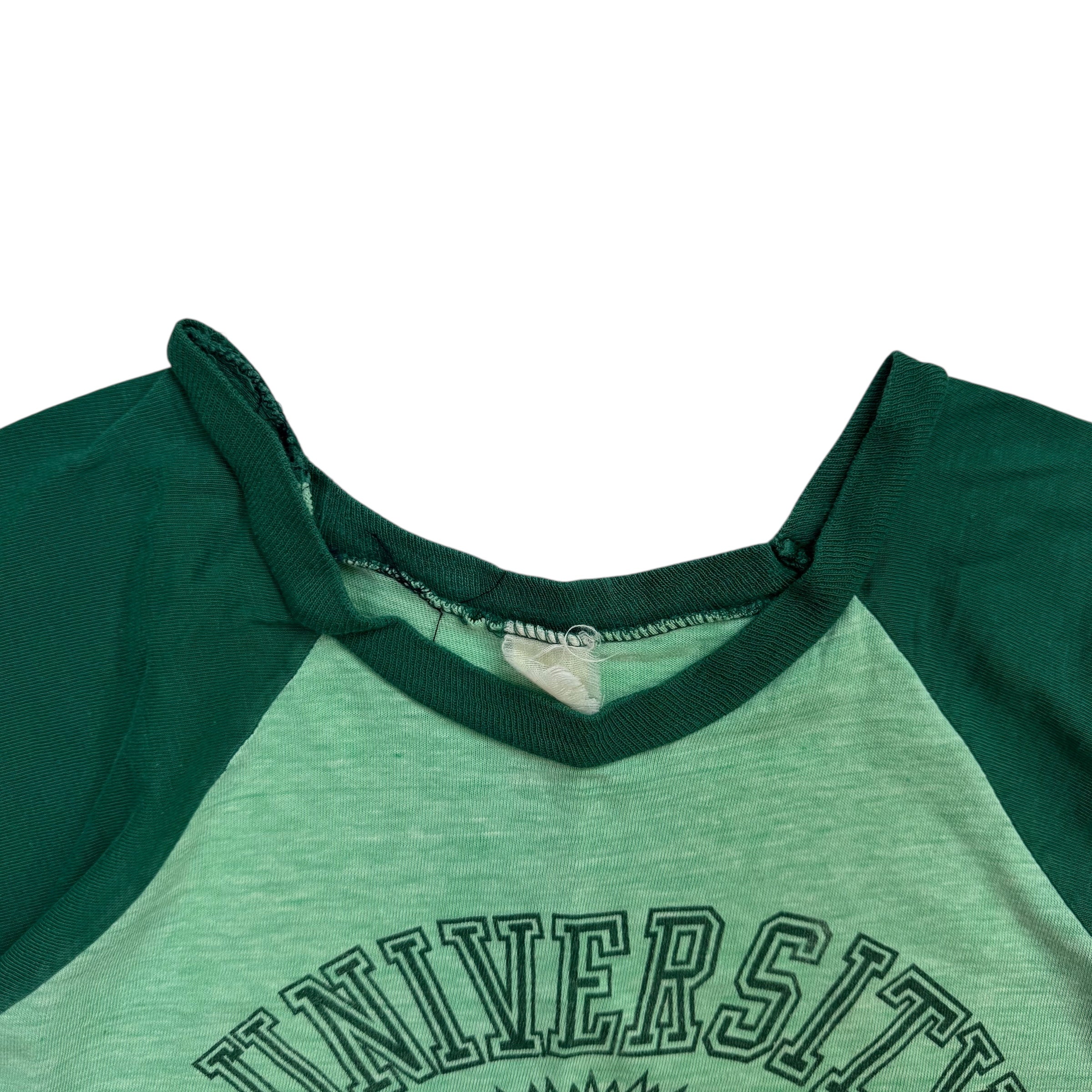 Vintage 1970's University Of Alberta Tee Green