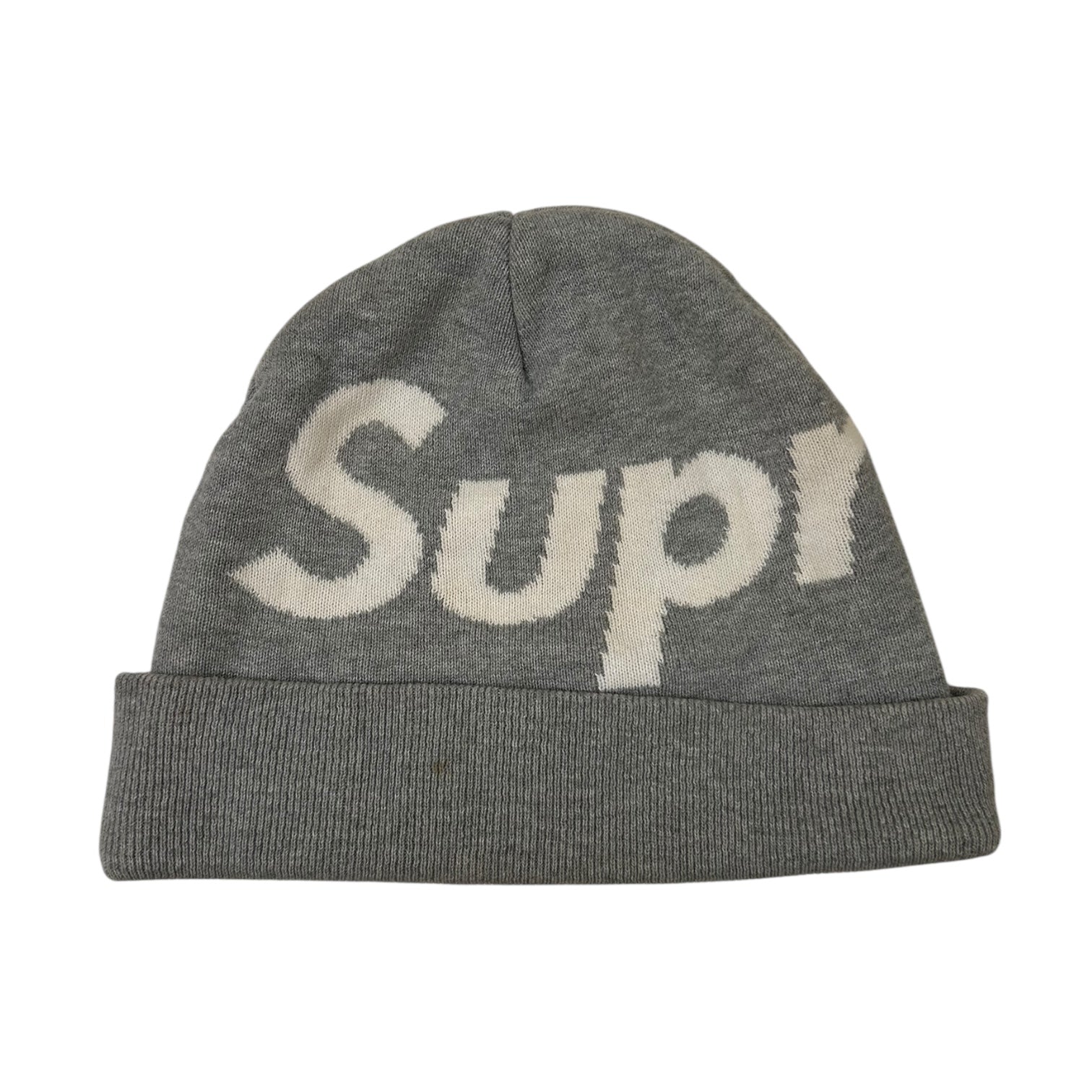 Supreme FW21 Big Logo Beanie Grey