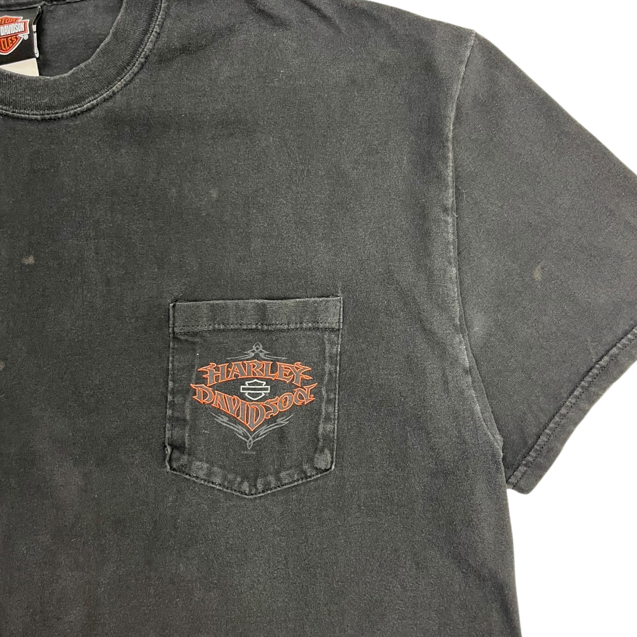 2002 Harley Davidson Stuart Florida Pocket T-Shirt