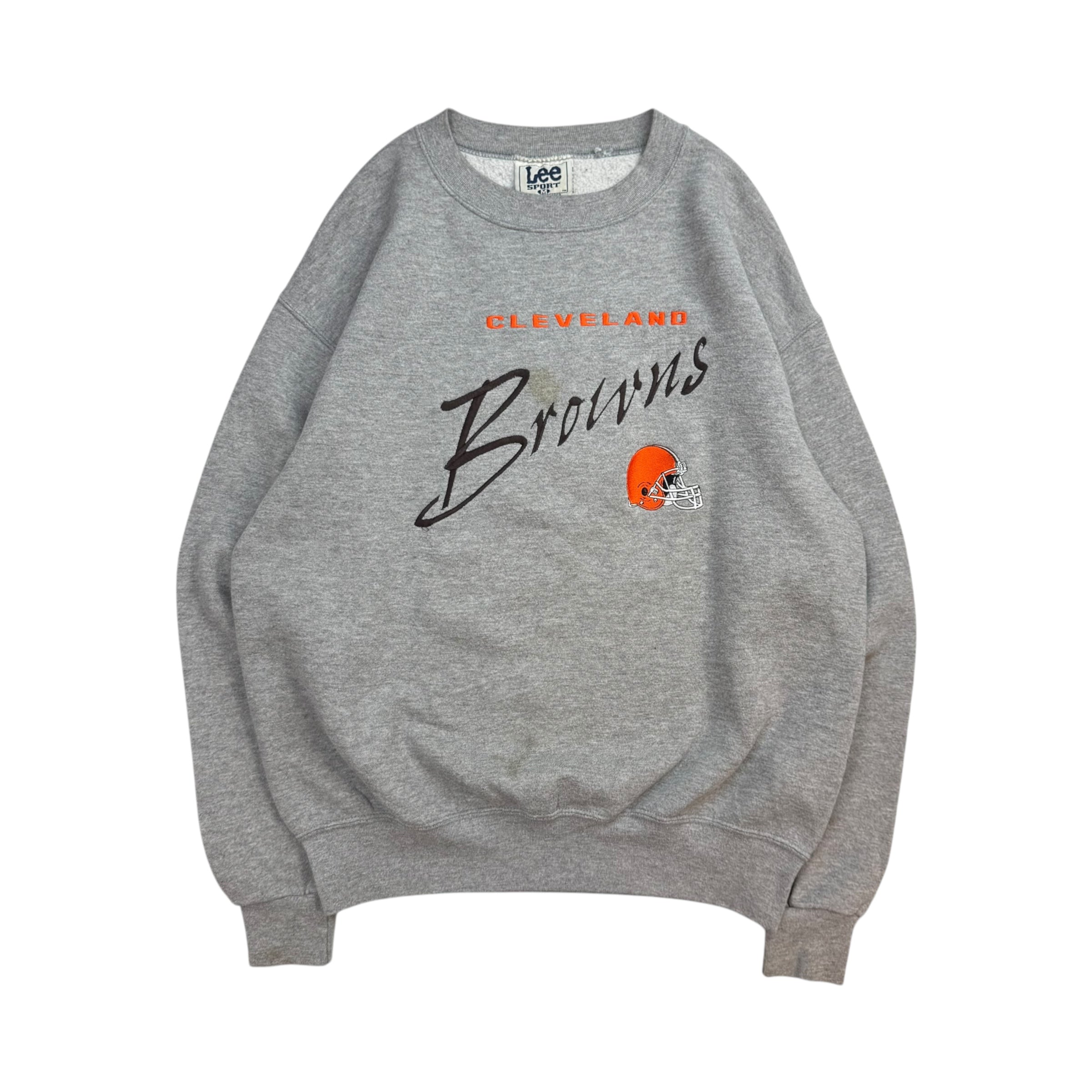 Vintage Lee Cleveland Browns Crewneck Grey