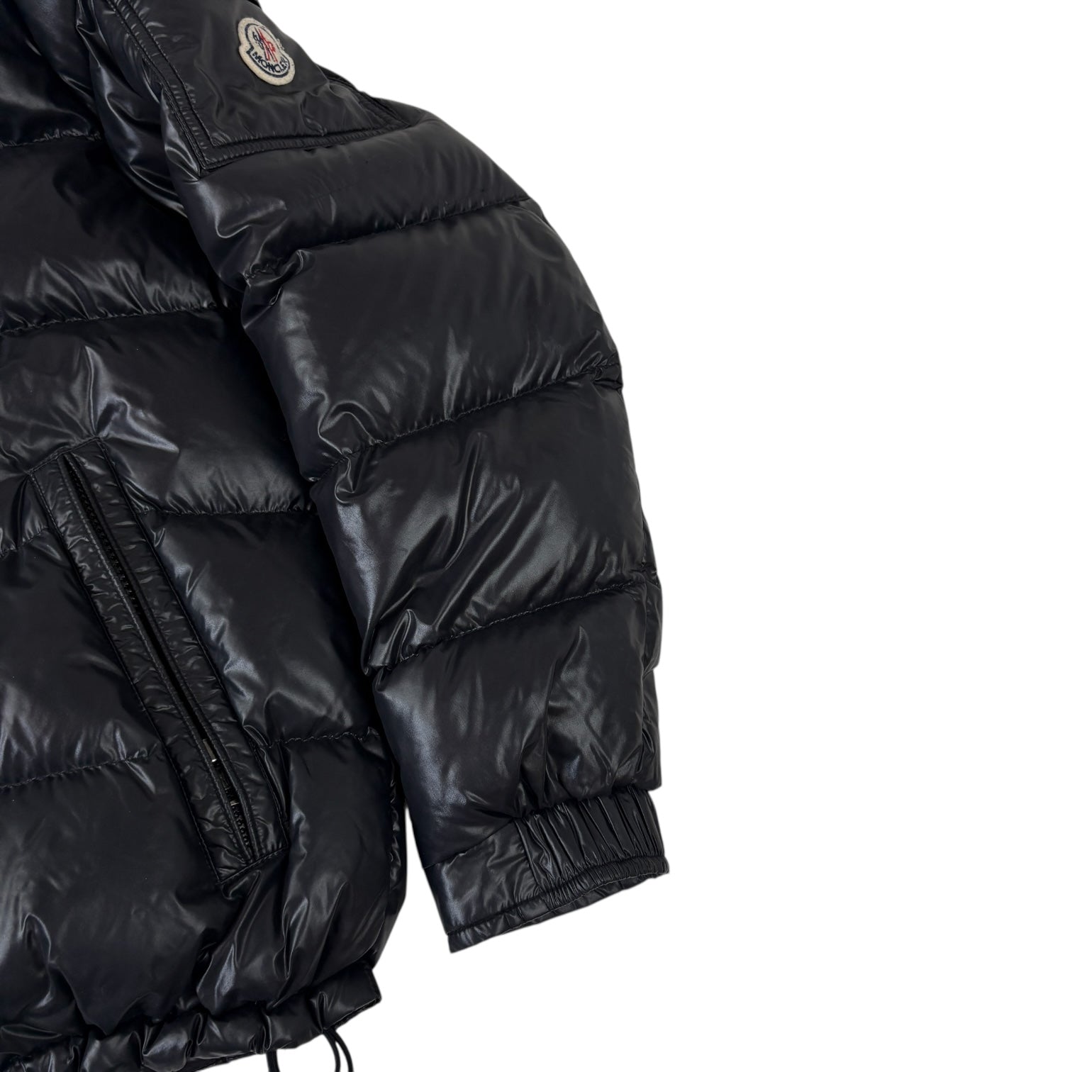 Moncler Maya Hooded Down Jacket Black