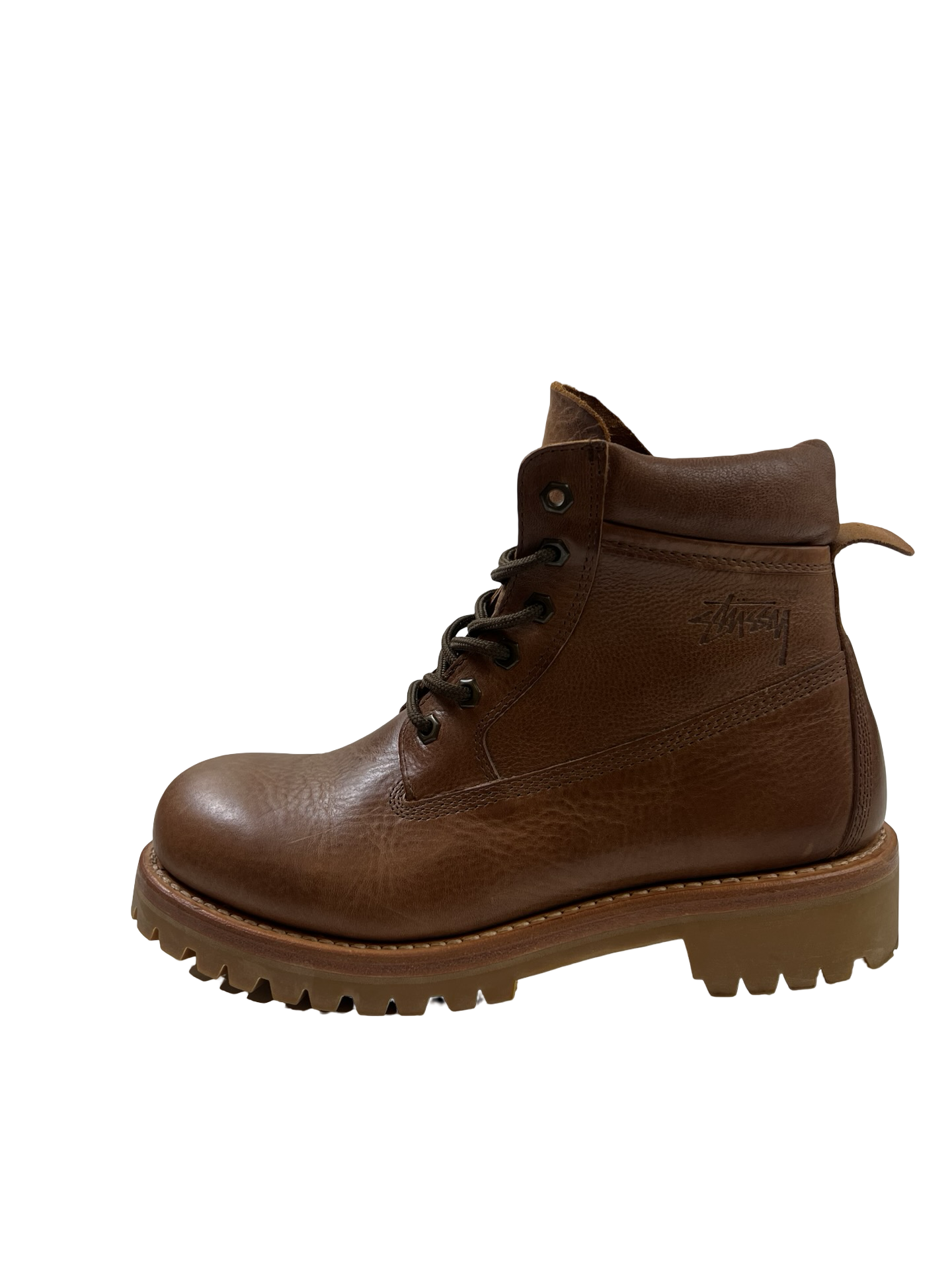 Stussy x Our Legacy Work Boots Oak Brown Leather (Used)