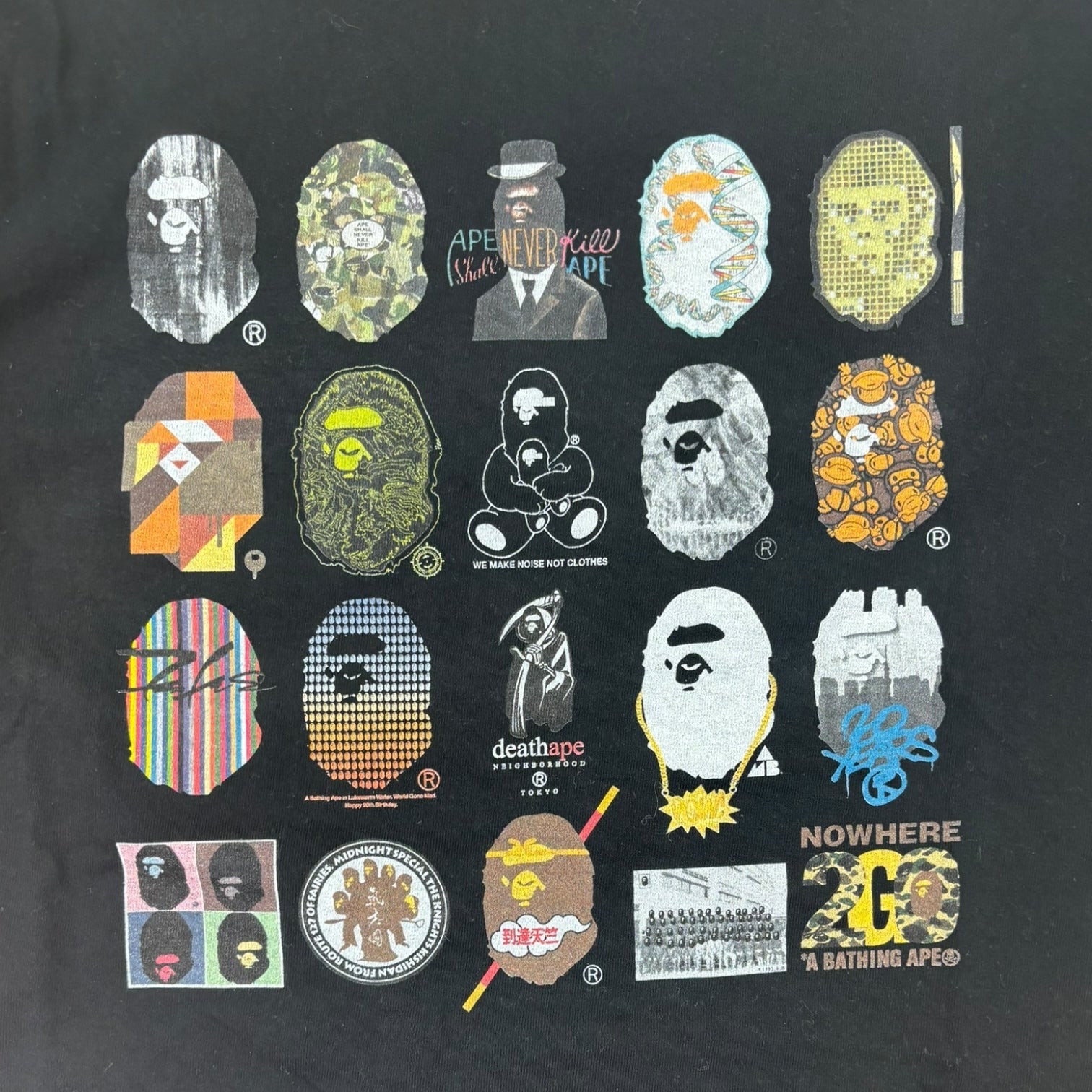 BAPE 20th Anniversary T-Shirt Black
