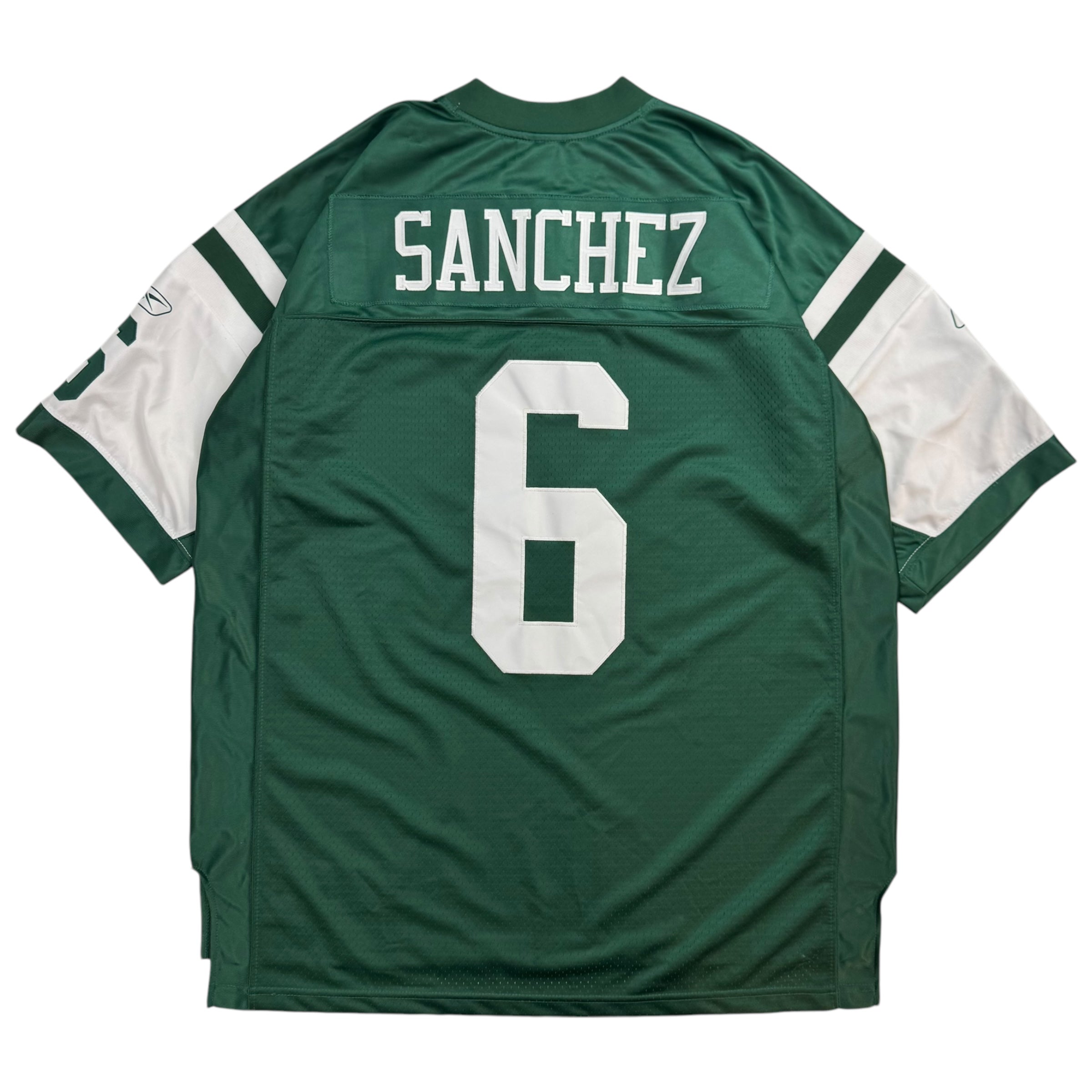 Vintage Reebok New York Jets Mark Sanchez Jersey Green