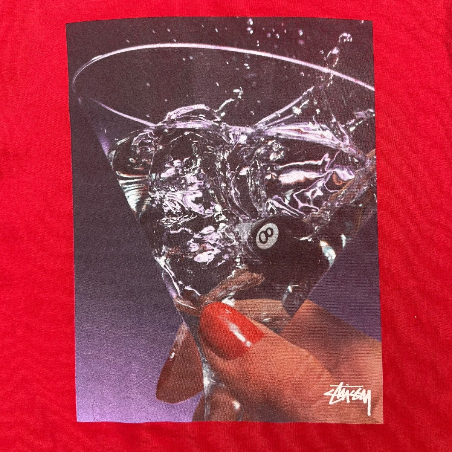 Stussy Martini Tee Red