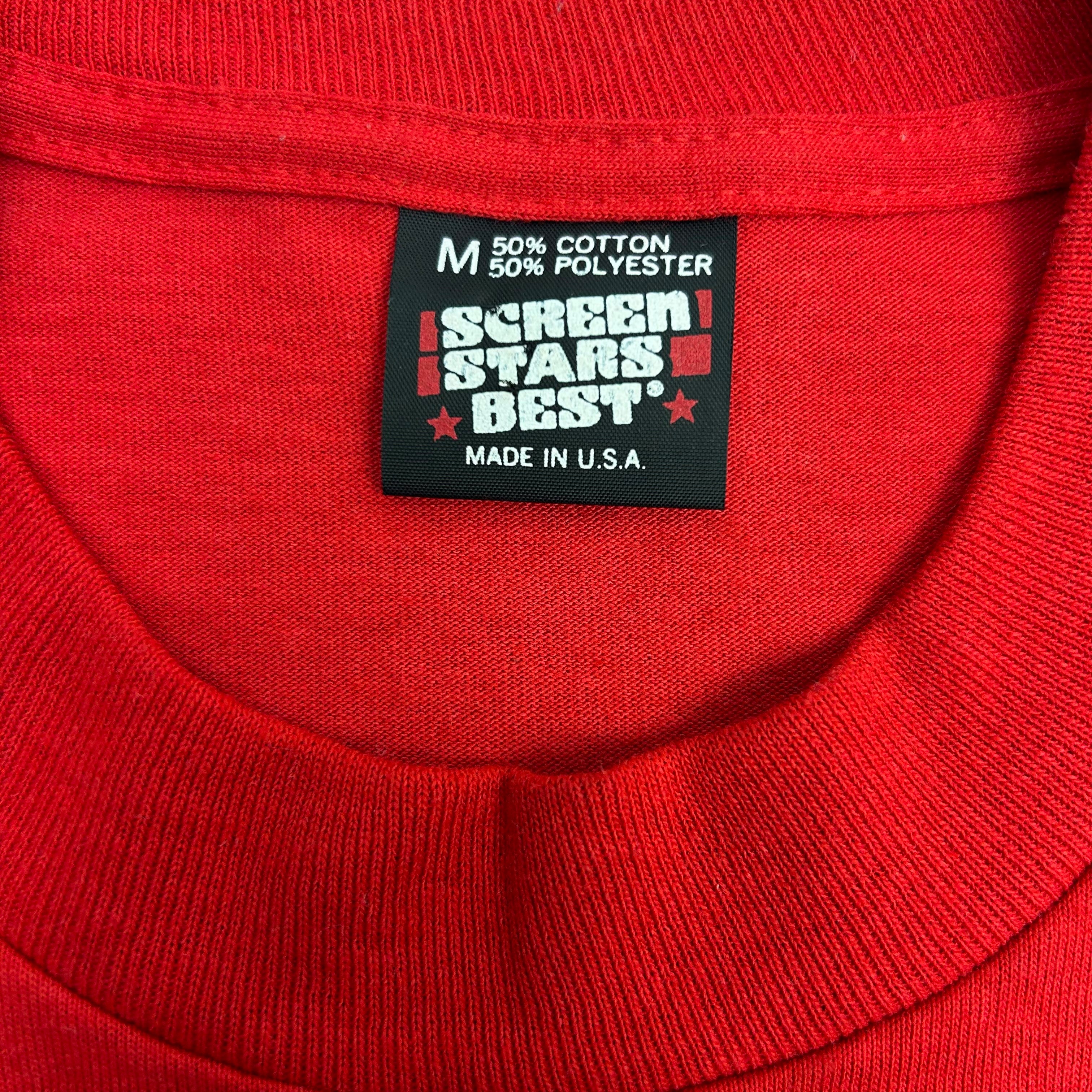 Vintage Wisconsin Badgers Break Through Tee Red