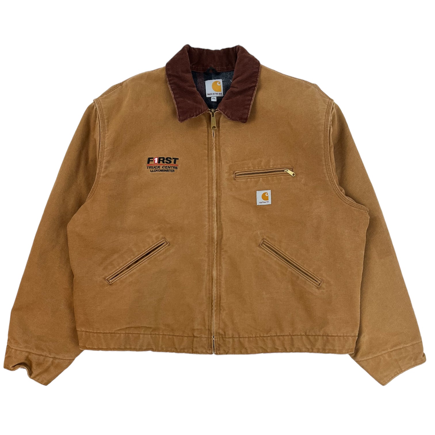 Vintage Carhartt Detroit jacketカラーベージュ