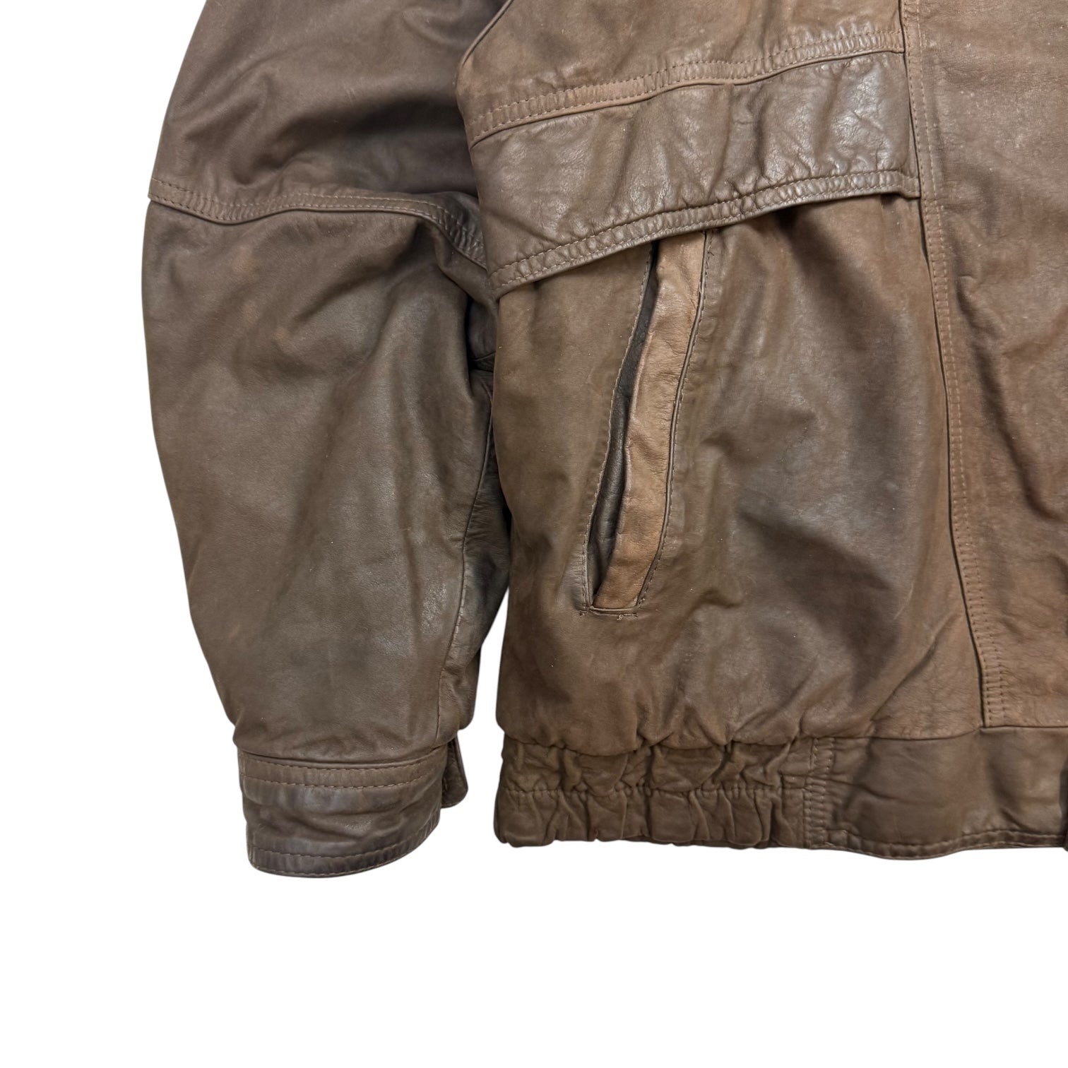 Vintage Elico Leather Jacket Brown