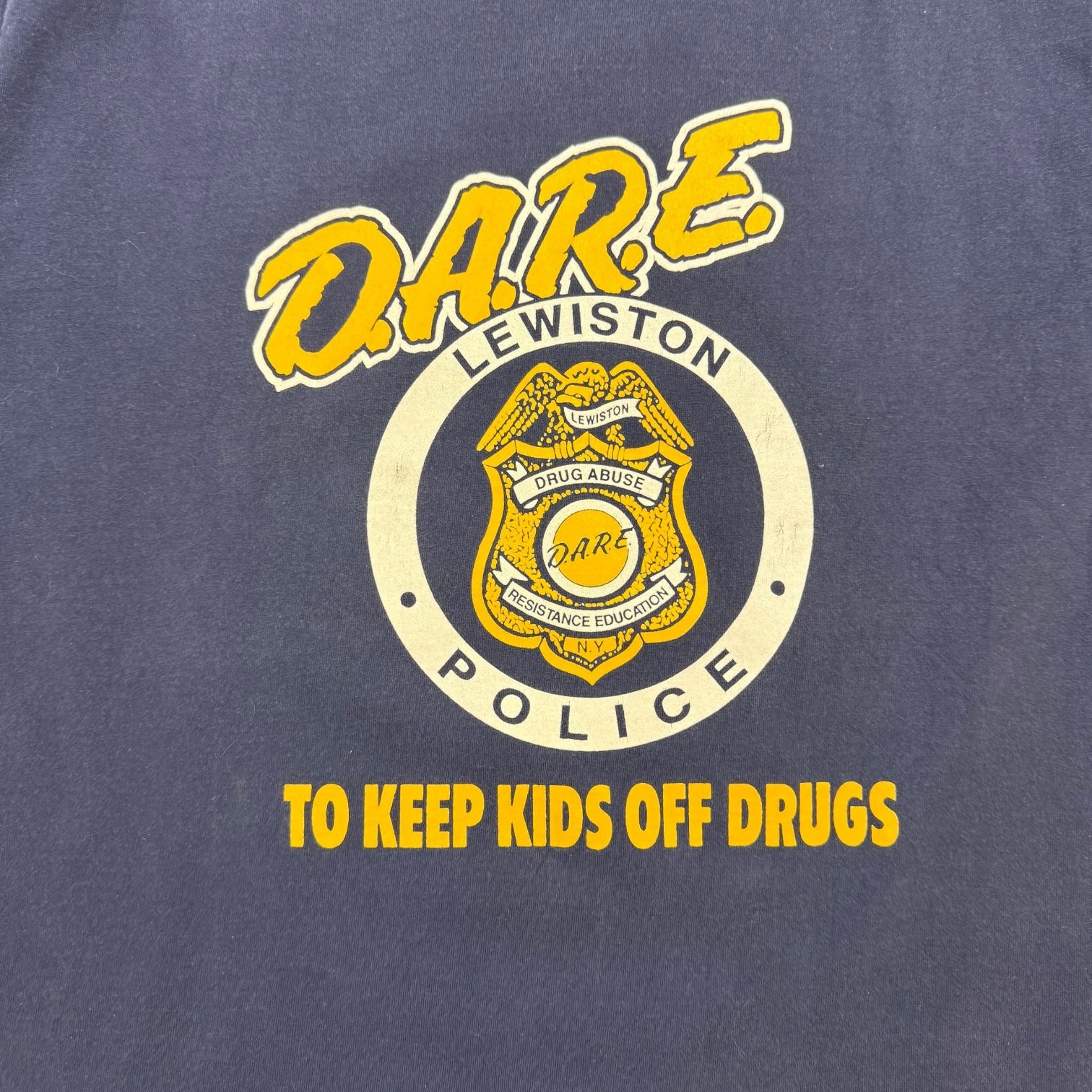 Vintage DARE Program Tee Navy Blue