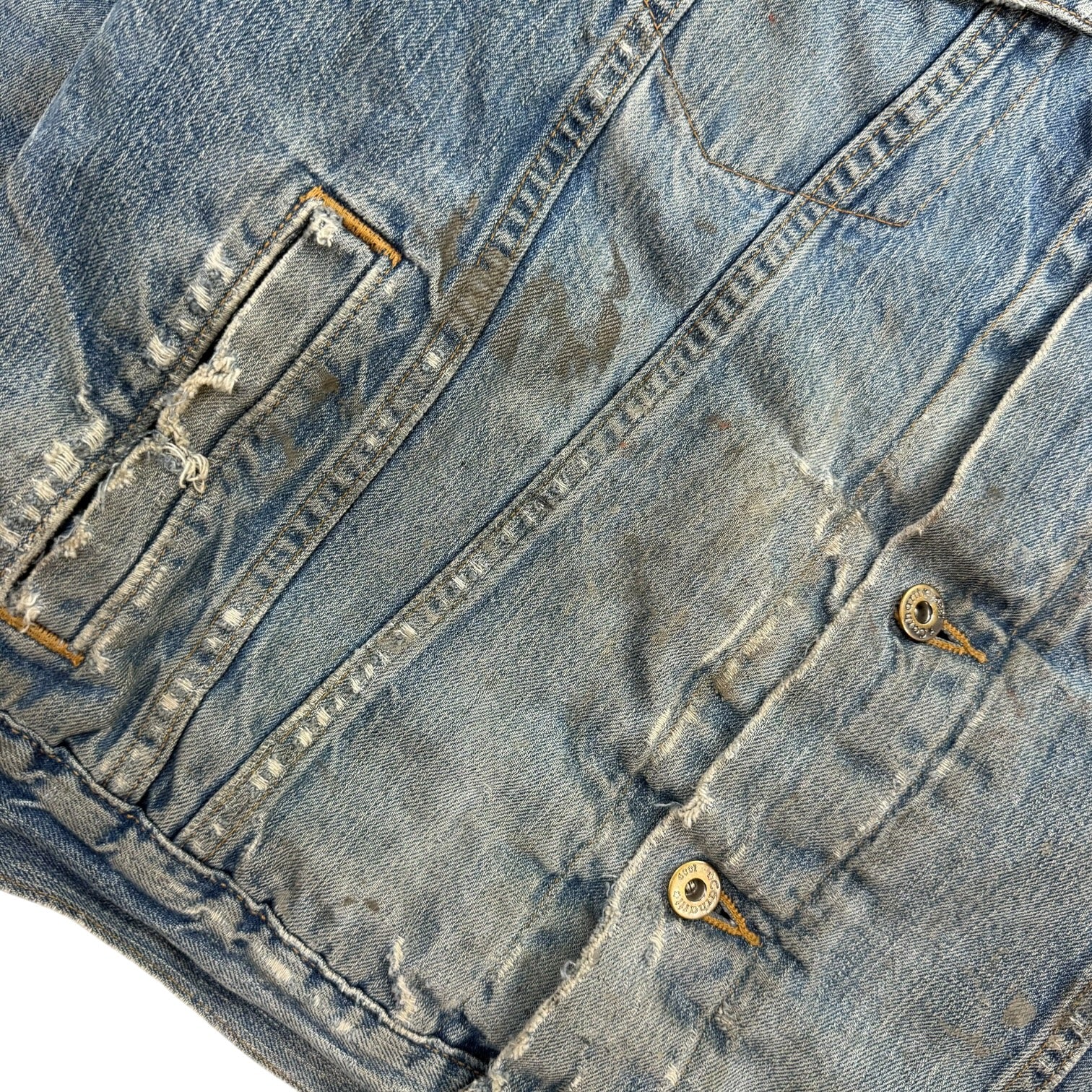 Vintage Carhartt Sherpa Lined Denim Jacket Blue