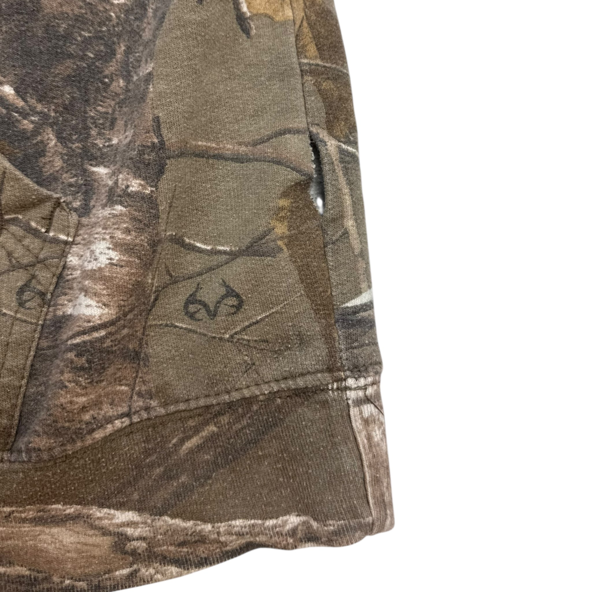 Vintage Realtree Camo Hoodie Brown Hood