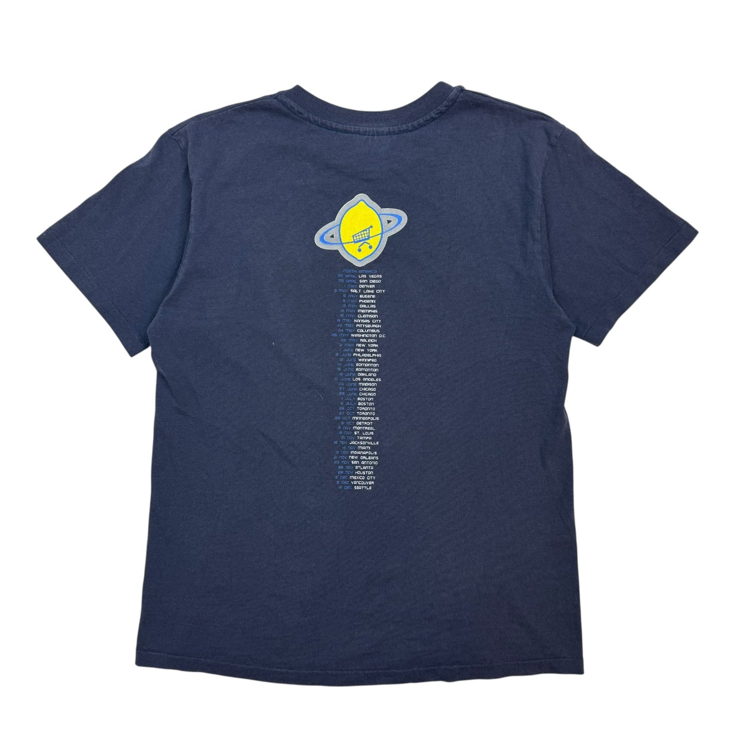 1990s U2 Popmart World Tour Tee Navy Blue