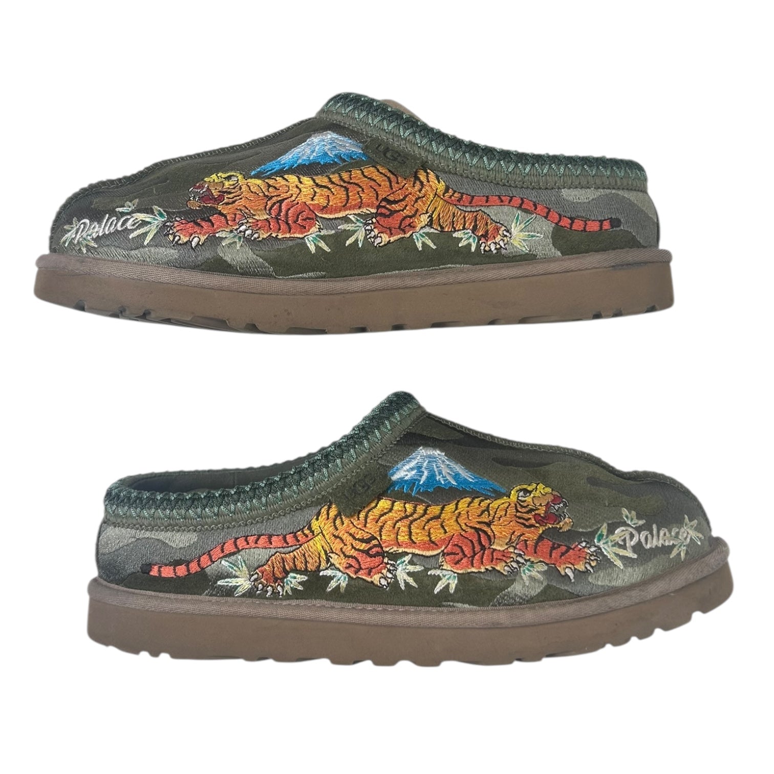 UGG x Palace Tasman Slipper Green Camo (Used)