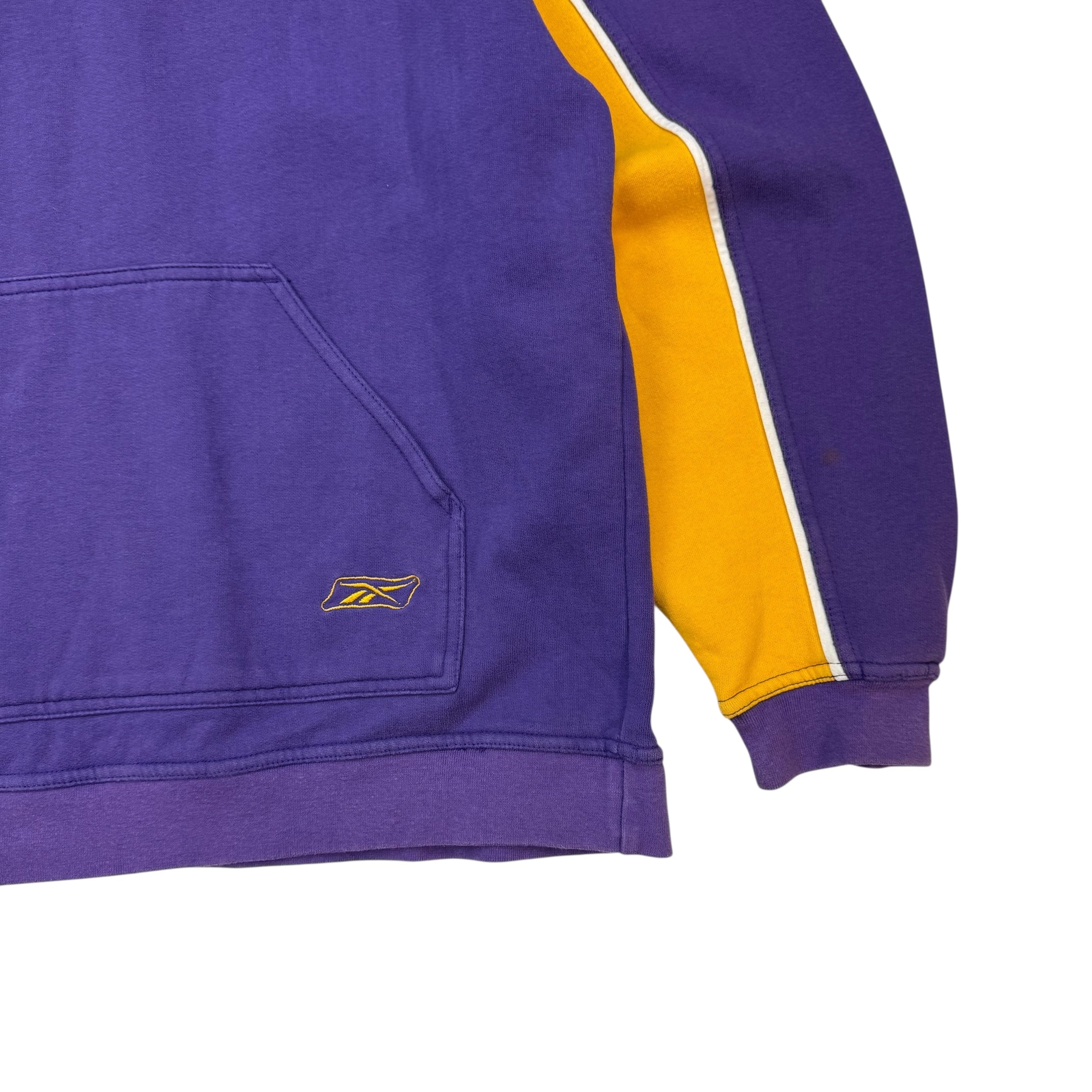 Vintage Reebok Los Angeles Lakers Hoodie Purple/Yellow