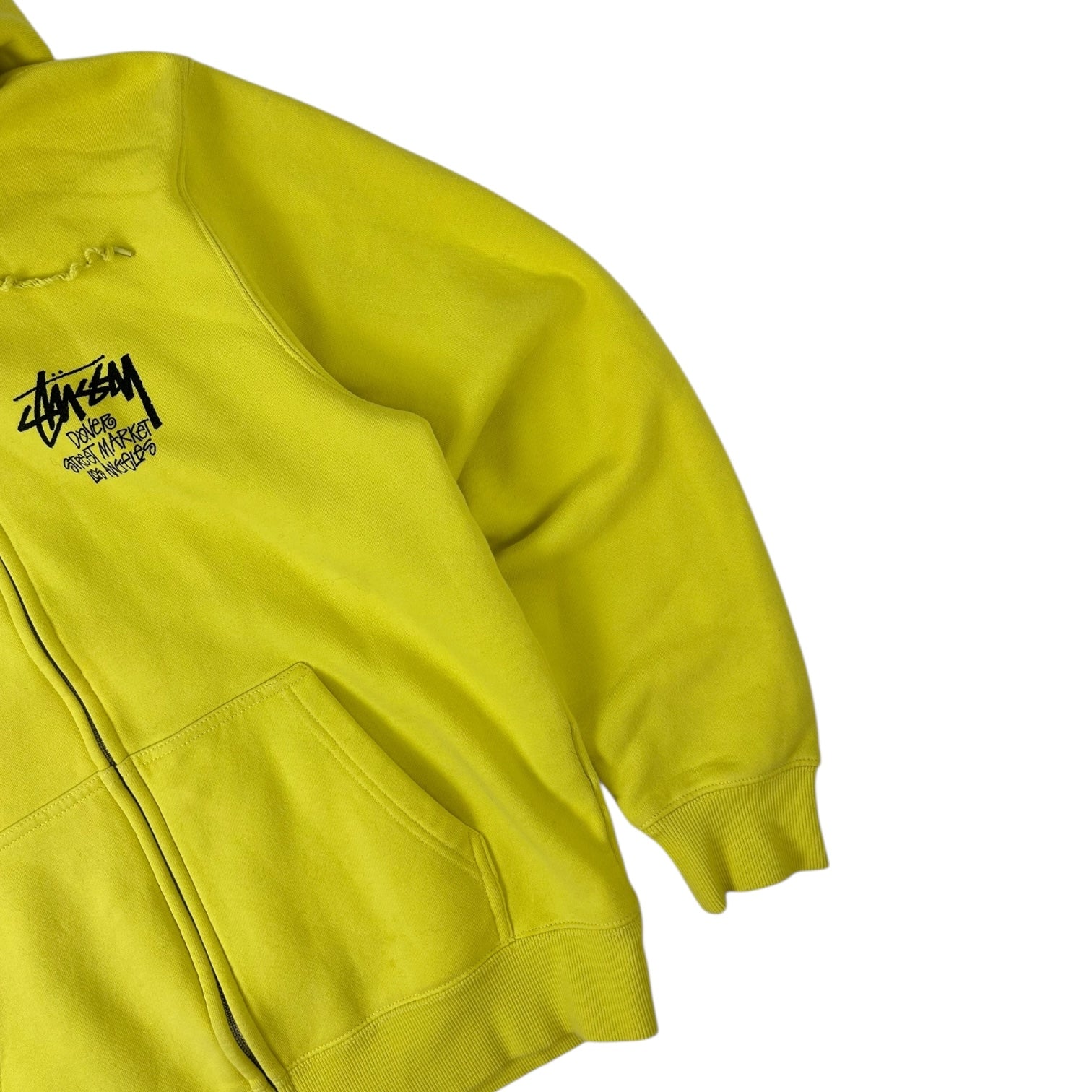 Stussy Chapter Dover Street Market Zip Hoodie Lemon