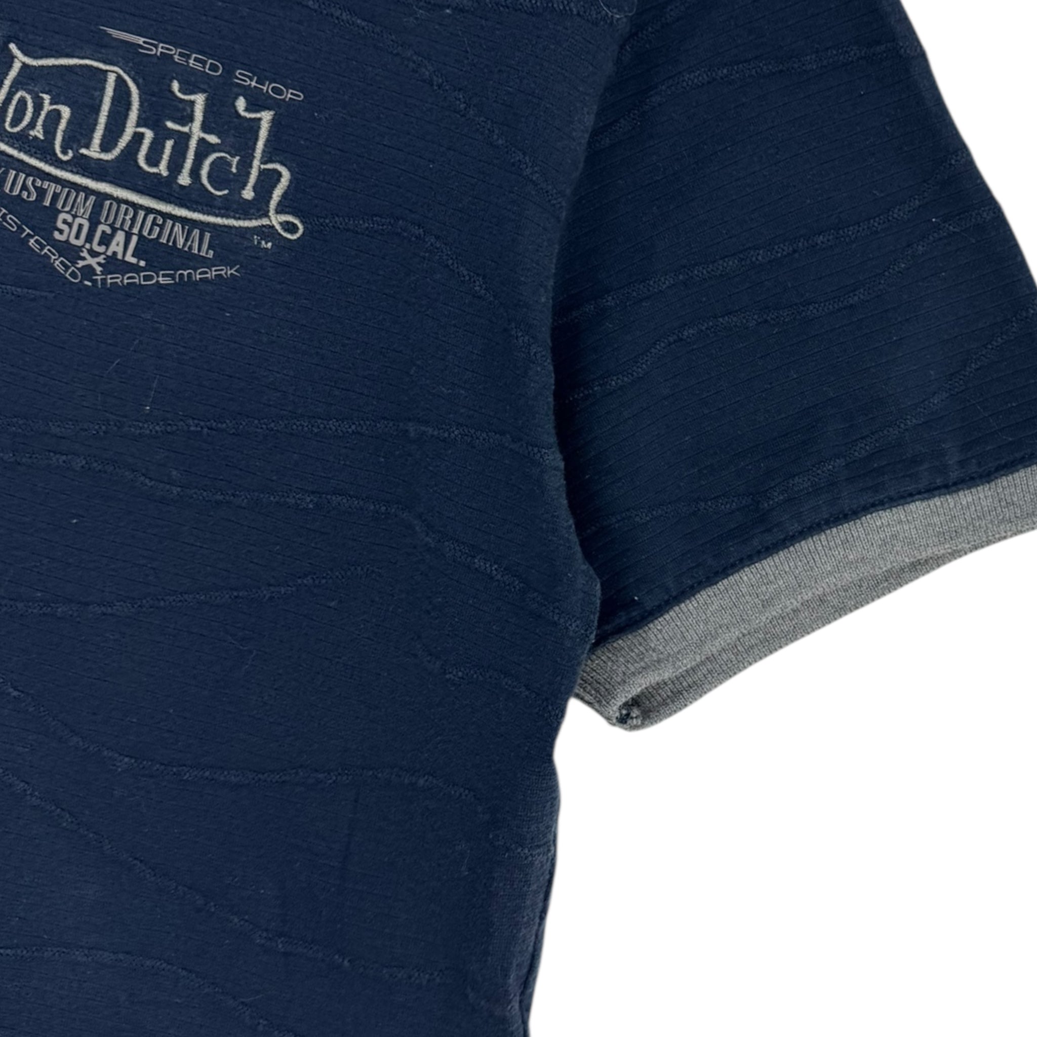 Y2K Von Dutch Collared Polo Shirt