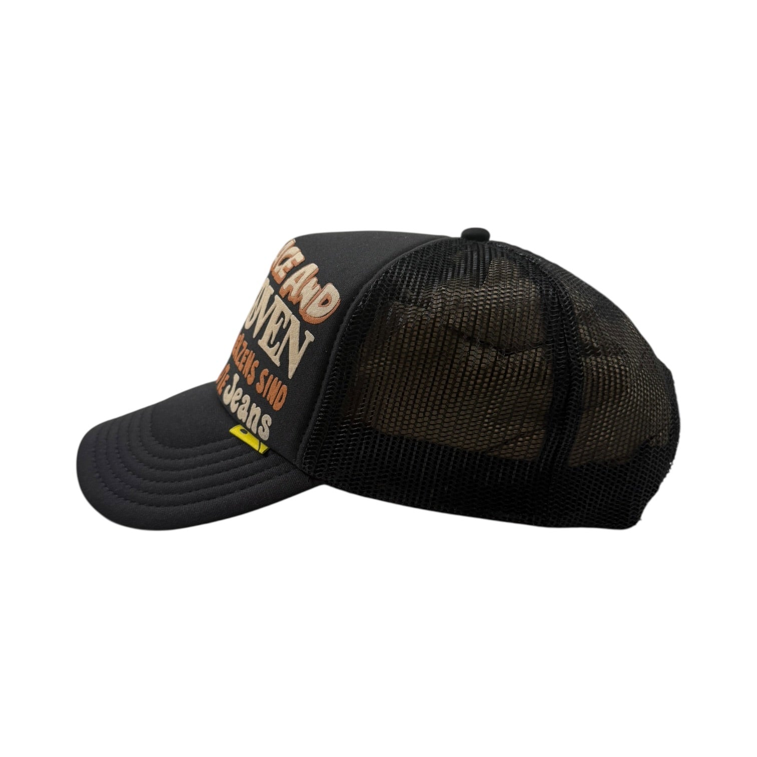 Kapital Kountry Love & Peace and Beethoven Trucker Hat Black