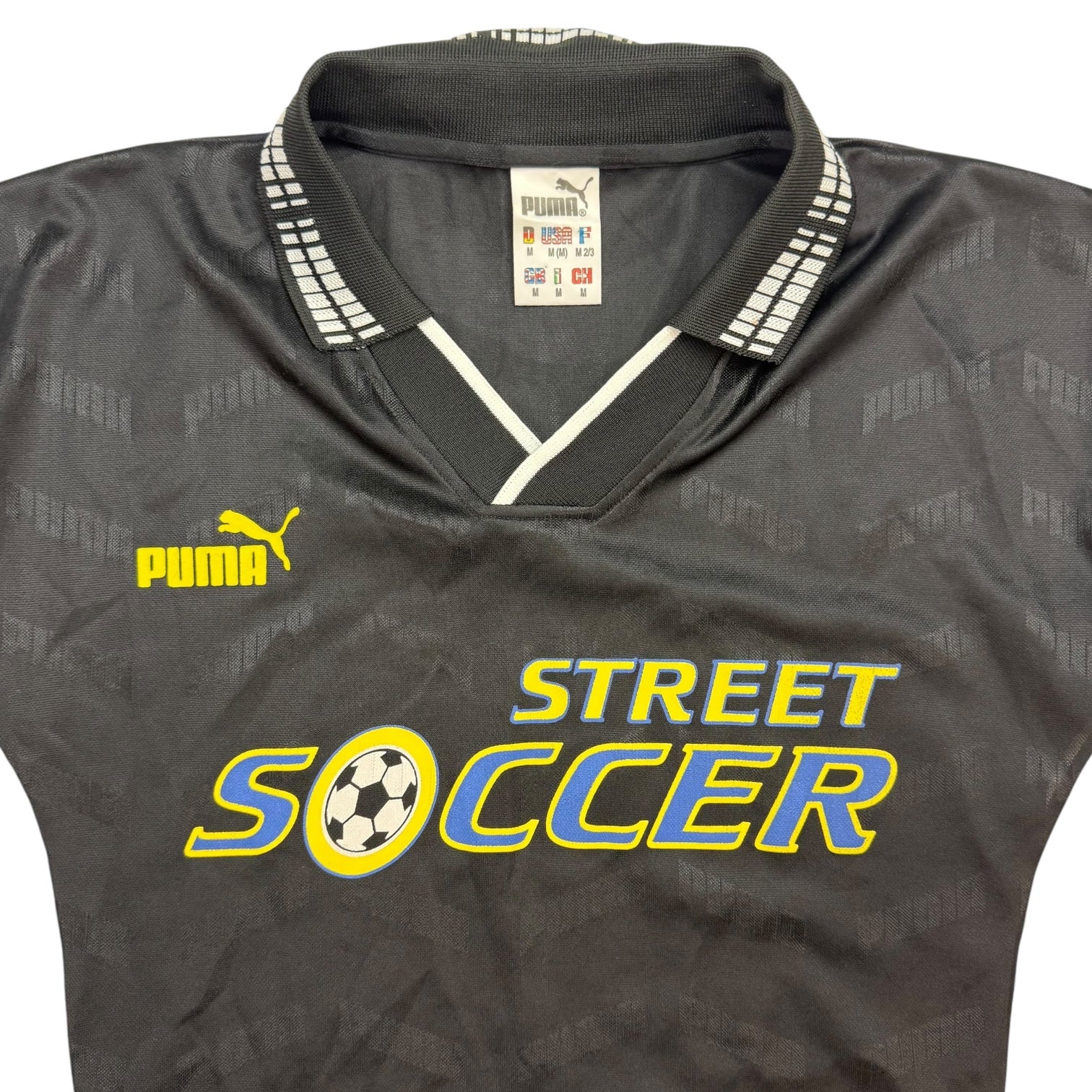 Vintage Puma Street Soccer Jersey Black/White
