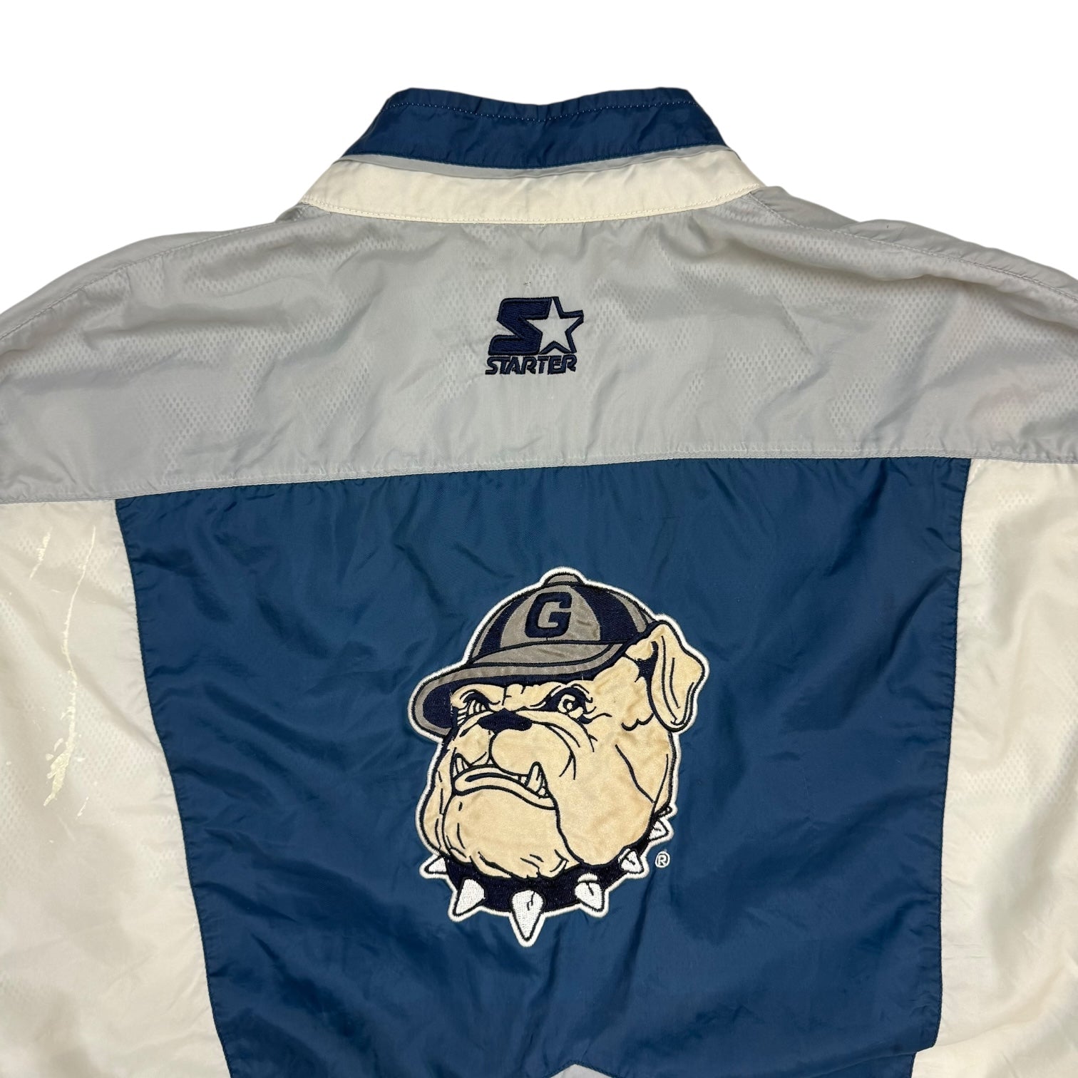 Vintage Starter Georgetown Hoyas Windbreaker Jacket Blue/White
