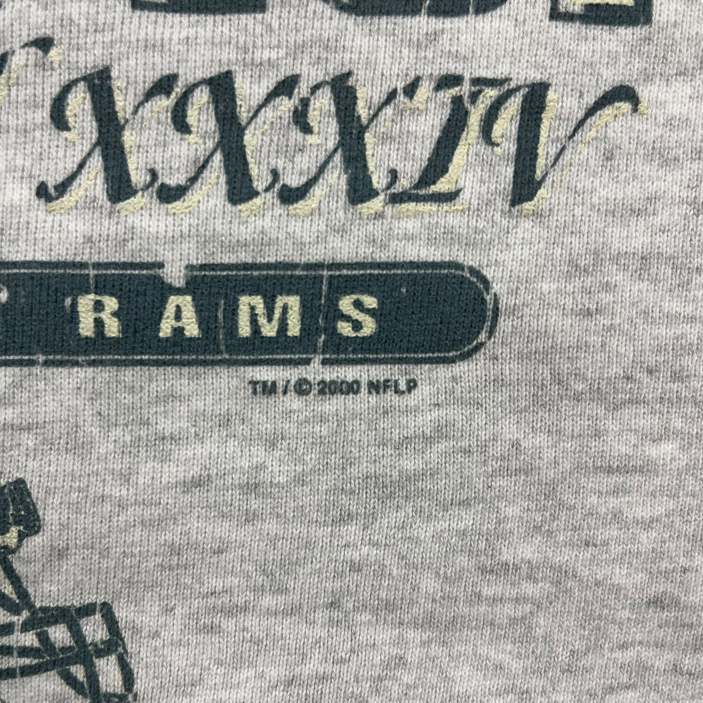 2000 St.Louis Rams Champions Crewneck Light Grey