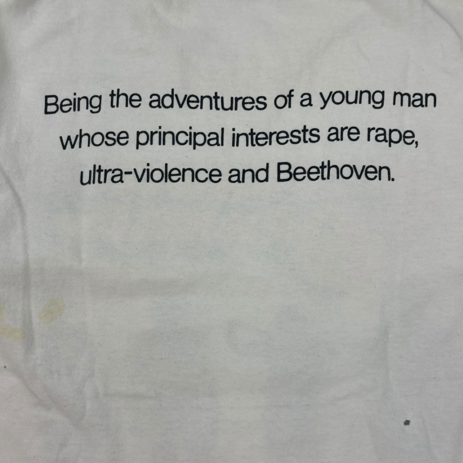 Vintage Clockwork Orange Promo T-Shirt White