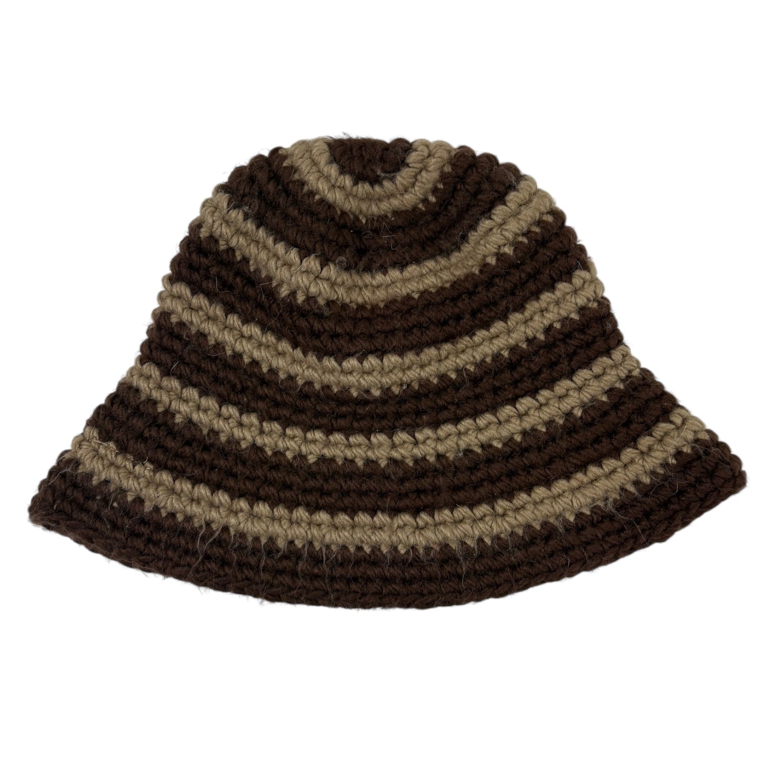 Stussy Swirl Knit Bucket Hat Brown