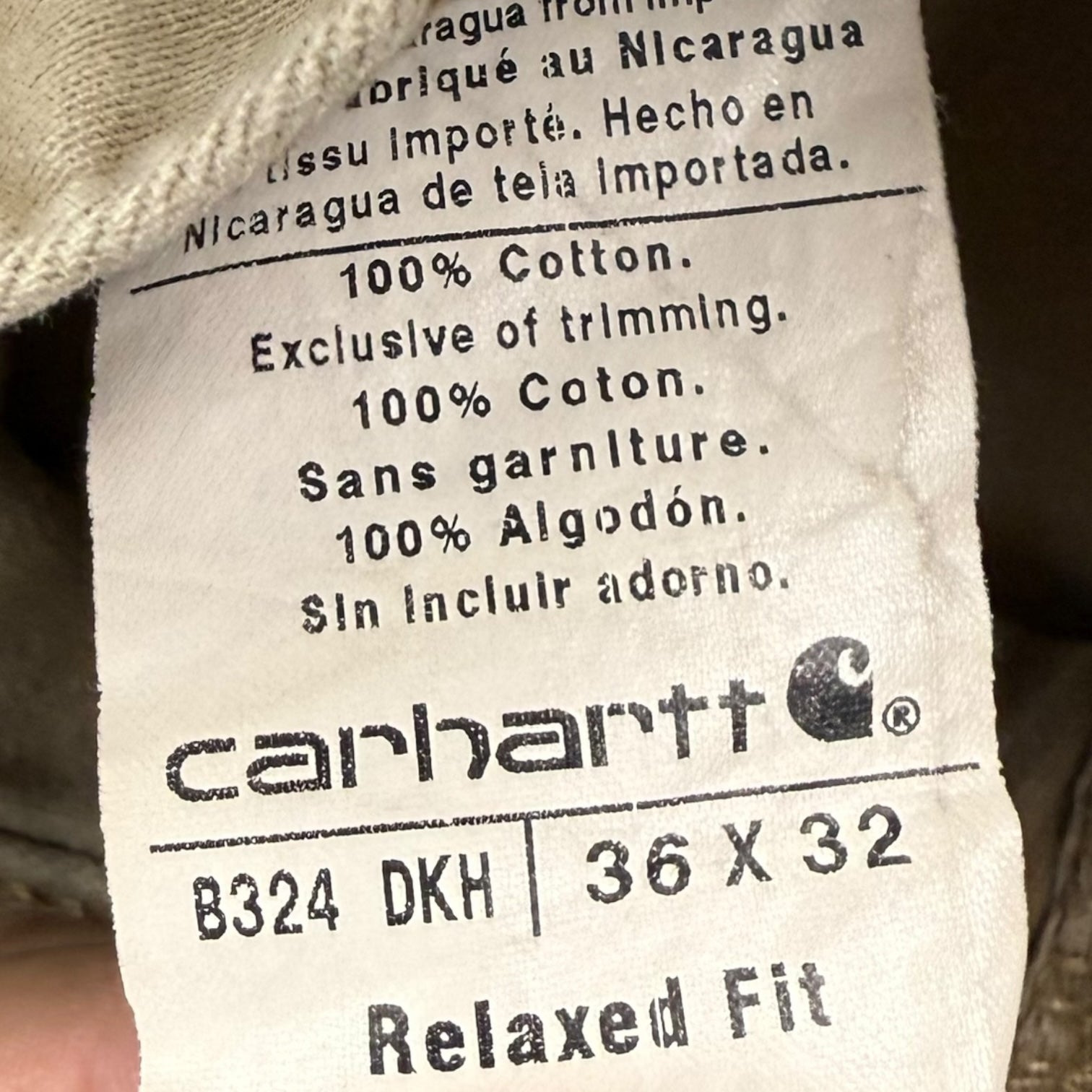 Vintage Carhartt Relaxed Fit Pants Tan