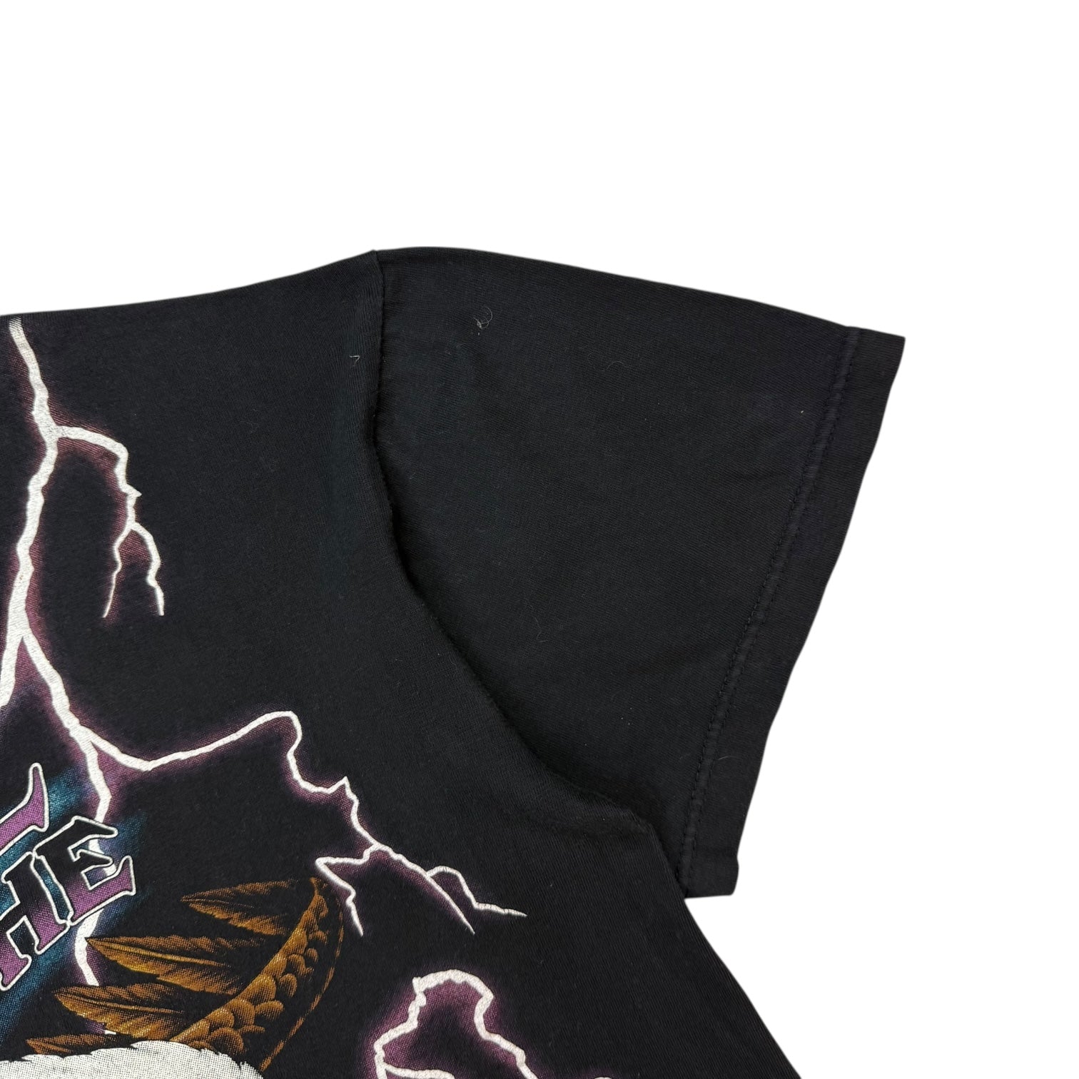 Vintage American Thunder ‘Feel The Wind’ Tee Black
