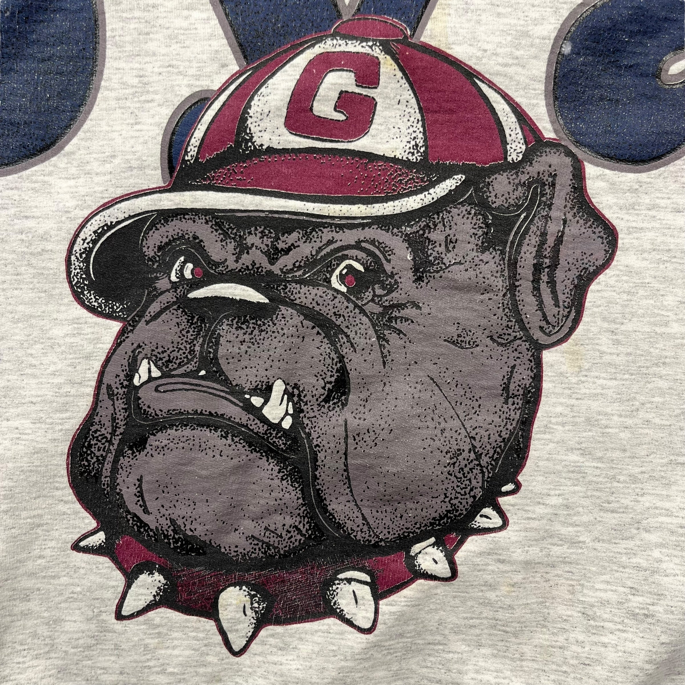 Vintage Georgetown Hoyas Hoodie Light Grey