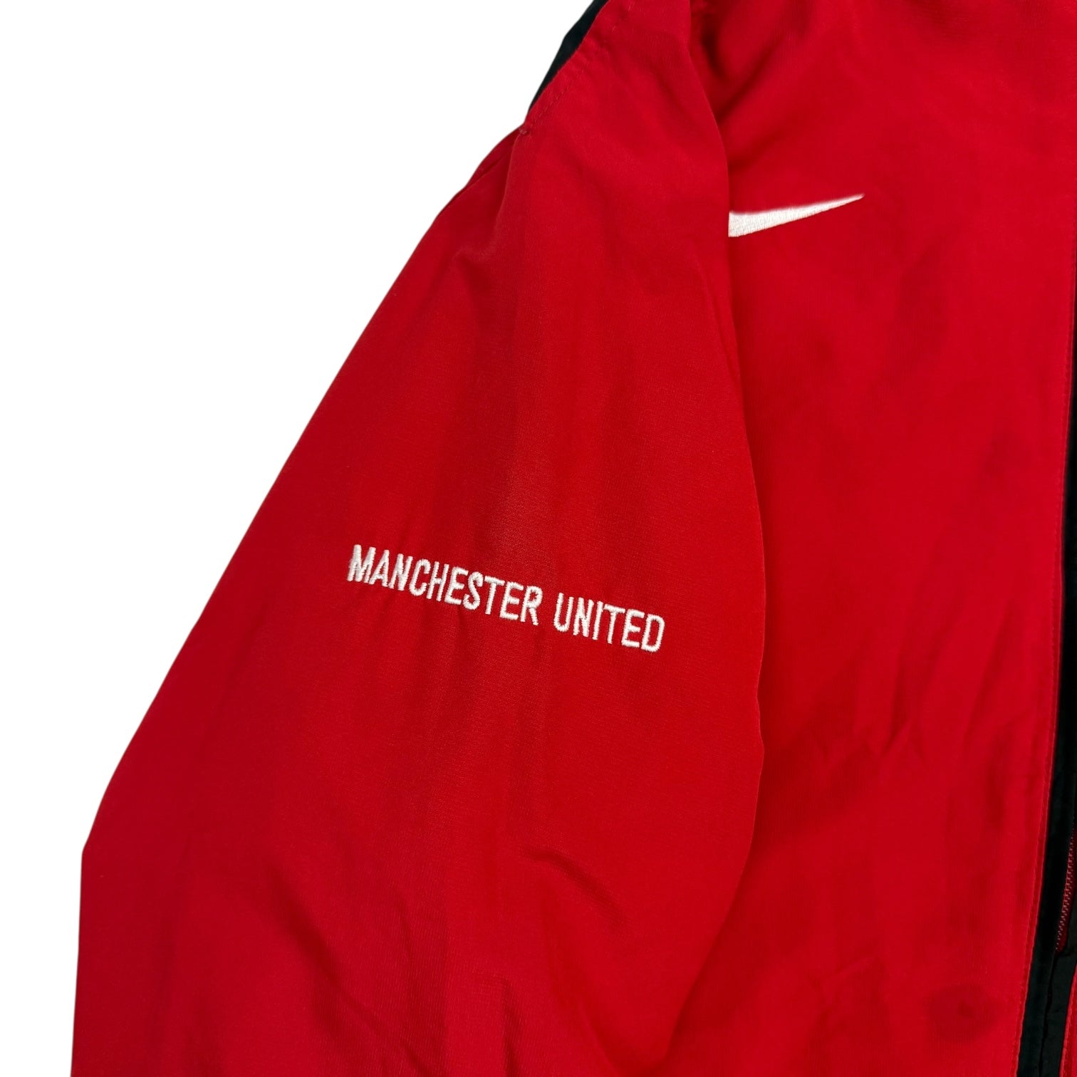 Vintage Nike Manchester United Warm Up Jacket Red