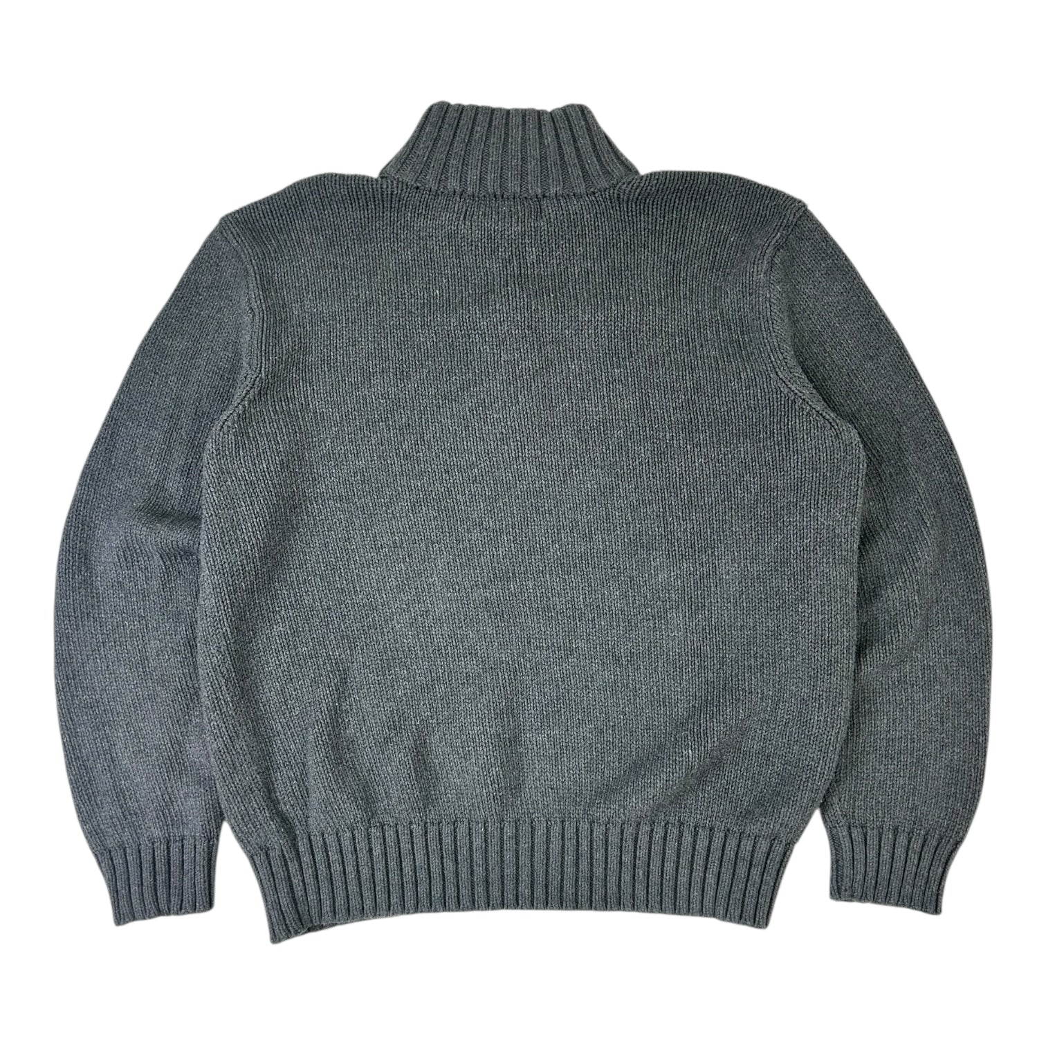Vintage Polo Ralph Lauren Knit 1/4 Zip Sweater Grey