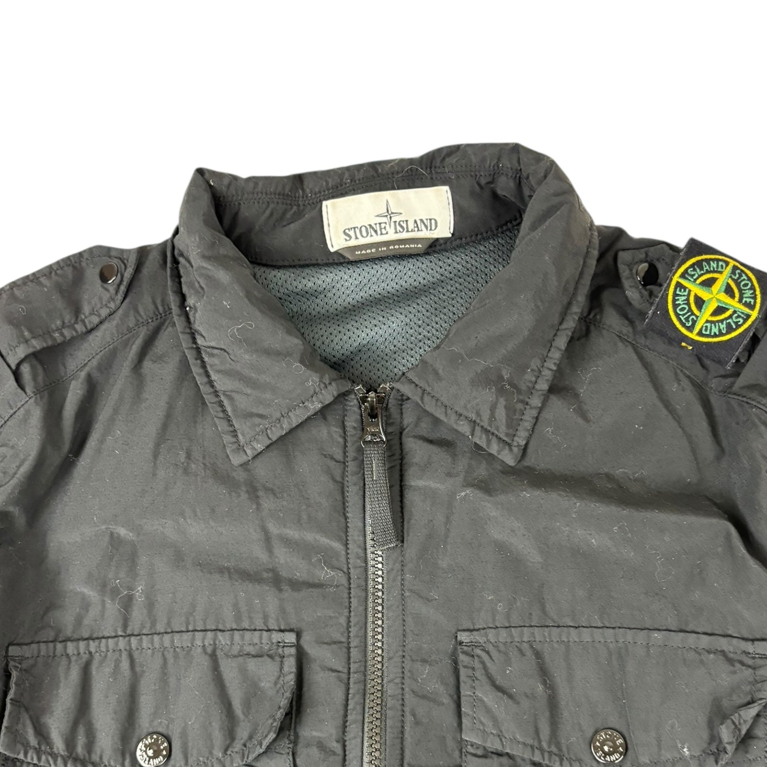 Stone Island Naslan Light Overshirt Jacket Black
