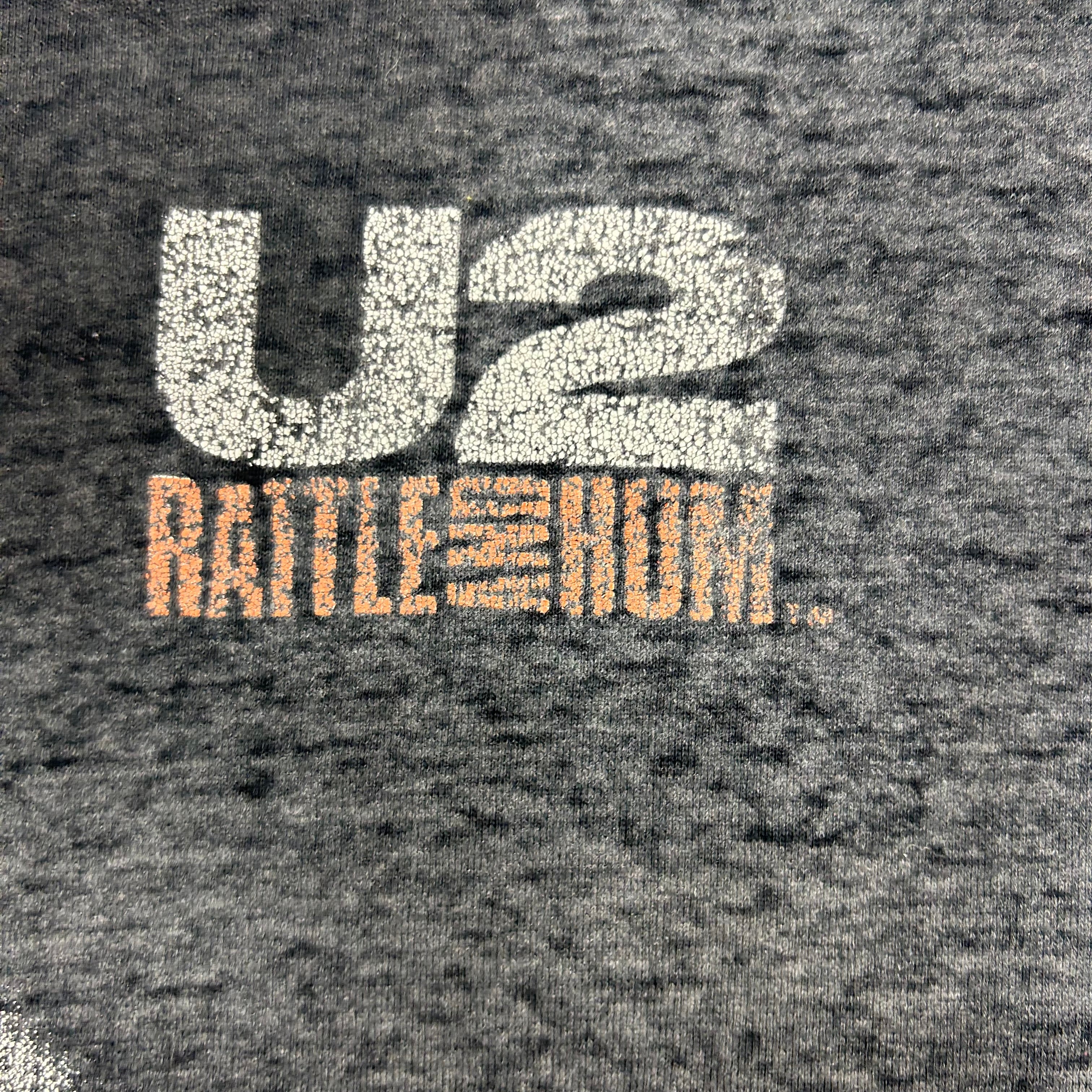 1988 U2 Rattle And Hum Distressed Tour Tee