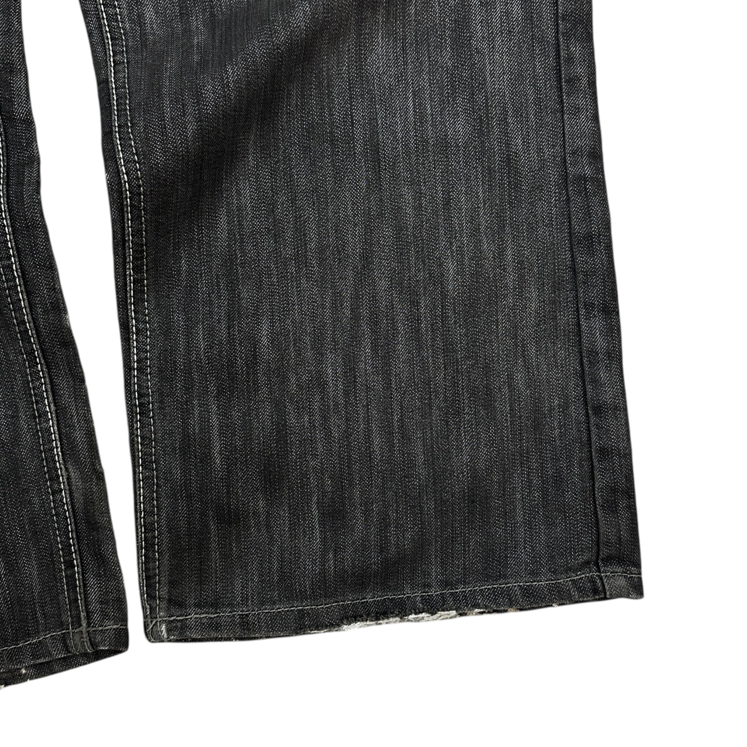 Vintage Y2K Avirex Embroidered Denim Washed Black